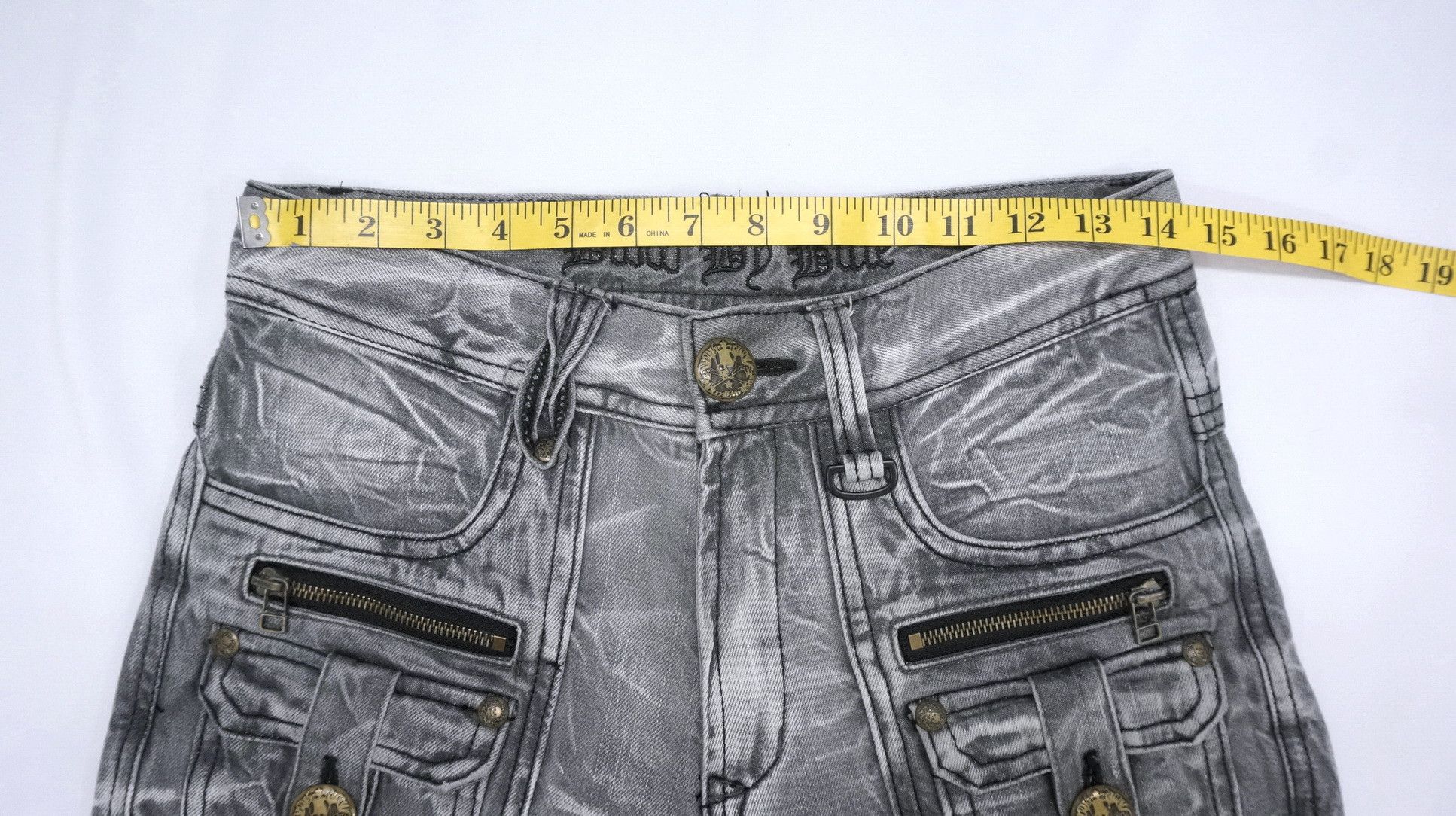 Japanese Brand Flare Vtg BLOW BY BLUE Bush Multipocket Distressed Jeans Size US 29 - 11 Thumbnail