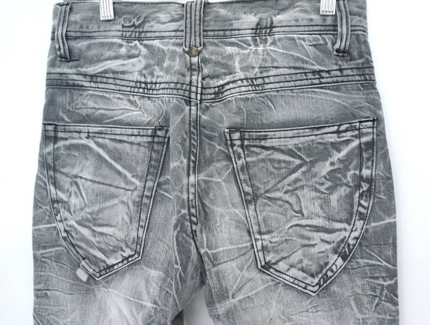 Japanese Brand Flare Vtg BLOW BY BLUE Bush Multipocket Distressed Jeans Size US 29 - 10 Thumbnail