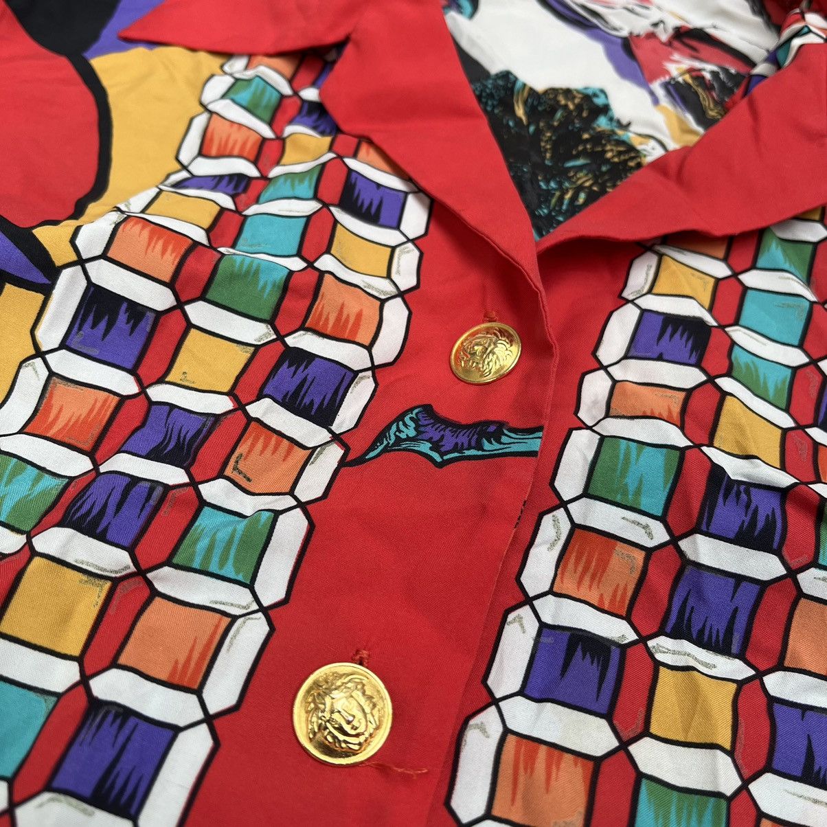 Vintage Versace button ups silk baroque Size M / US 6-8 / IT 42-44 - 8 Thumbnail