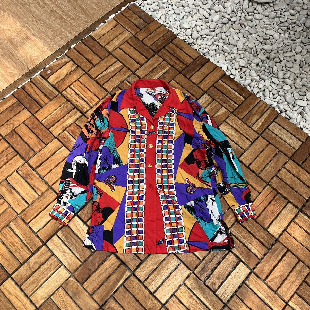 Vintage Versace button ups silk baroque Size M / US 6-8 / IT 42-44 - 1 Thumbnail