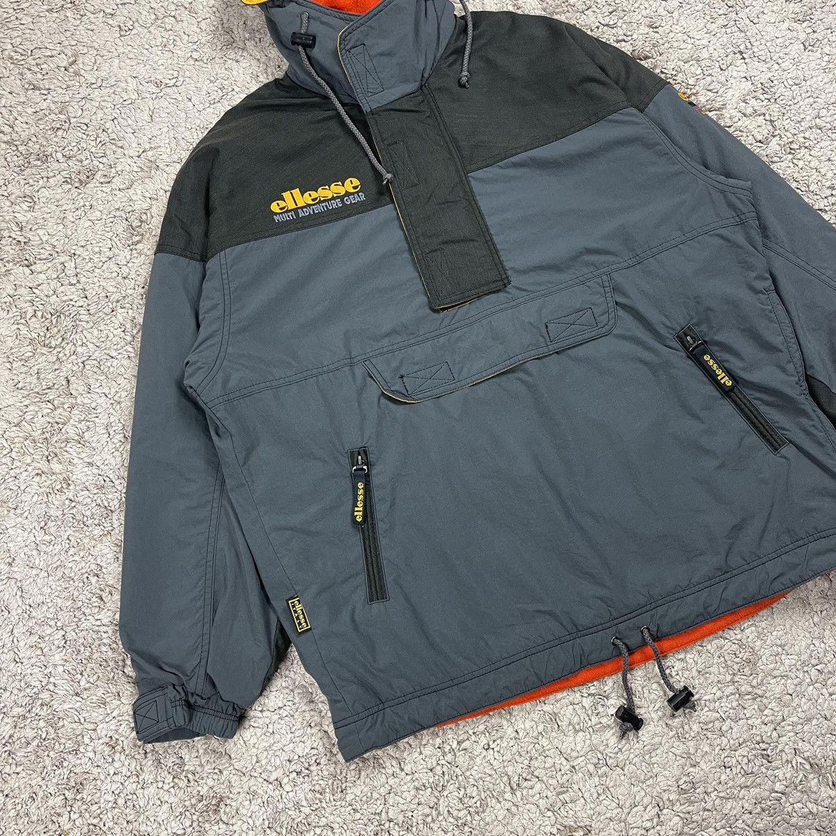 Ellesse × Vintage Vintage Ellese Half Zipper Hoodie Jacket Size US L / EU 52-54 / 3 - 3 Thumbnail