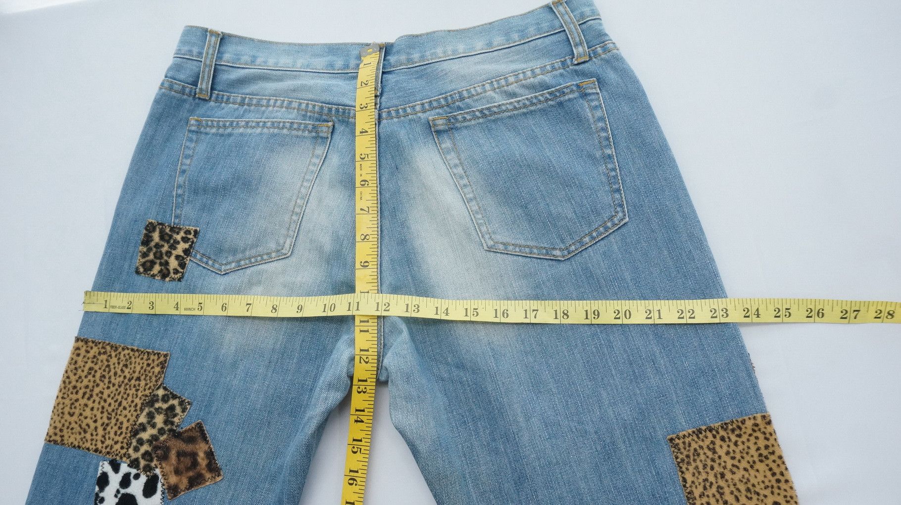 Japanese Brand Vintage Japan Patchwork Jeans Size US 33 - 14 Thumbnail