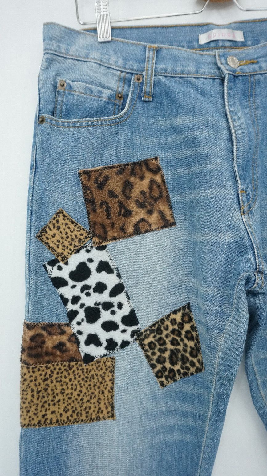 Japanese Brand Vintage Japan Patchwork Jeans Size US 33 - 4 Thumbnail