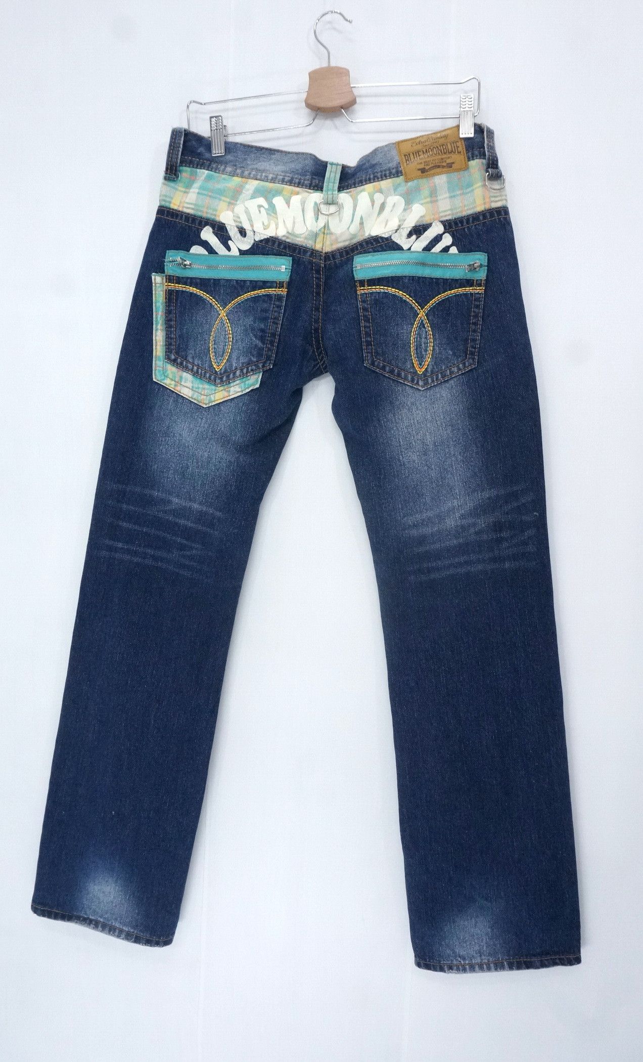 Japanese Brand BLUE MOON BLUE Japan Jeans Size US 33 - 1 Thumbnail
