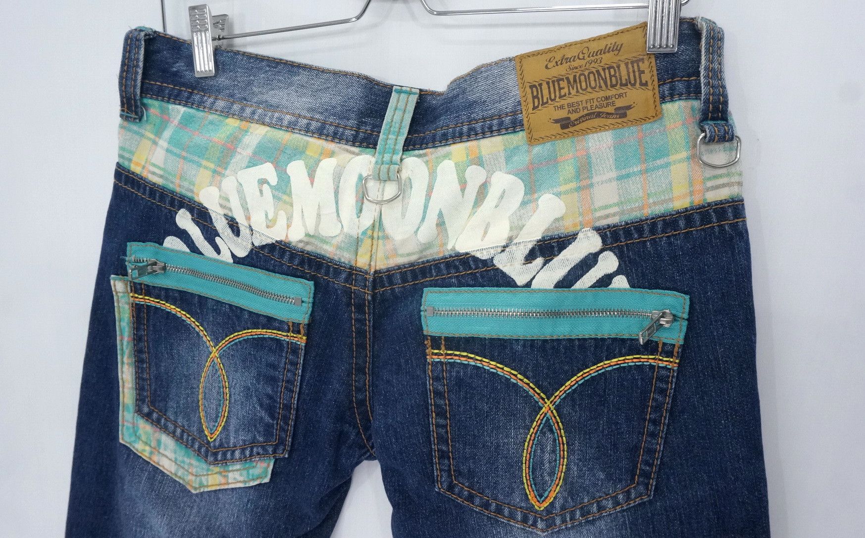 Japanese Brand BLUE MOON BLUE Japan Jeans Size US 33 - 3 Thumbnail