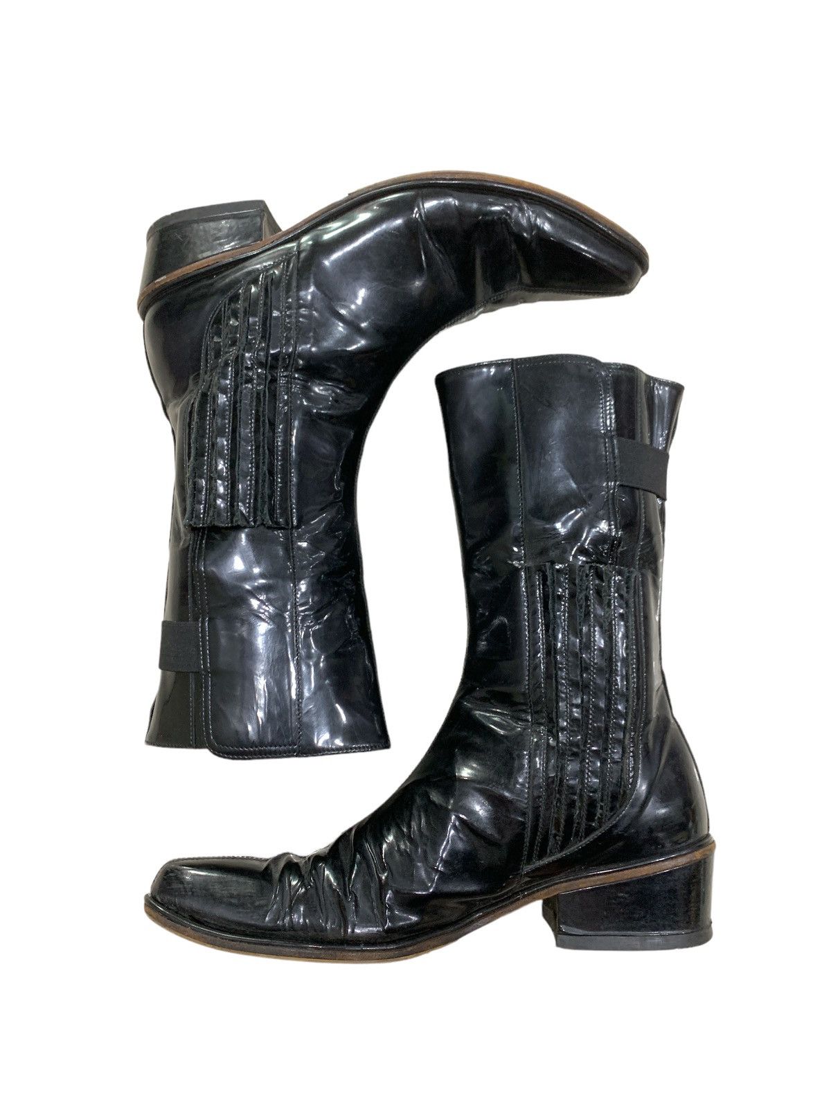 TOGA VIRILIS WESTERN STACK HEEL BOOTS