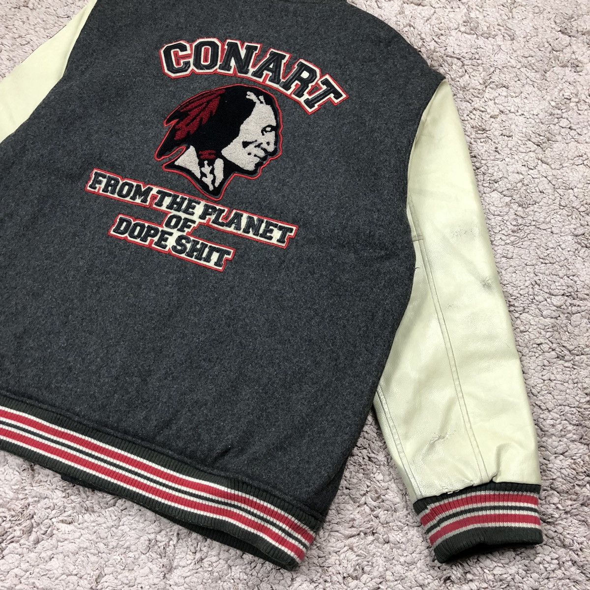 Vintage Vintage Conart Varsity Jacket Size US XL / EU 56 / 4 - 4 Thumbnail