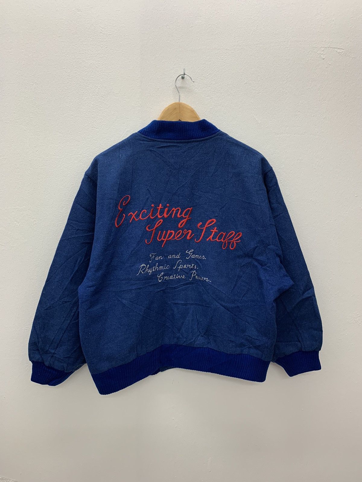 Japanese Brand Vintage 90s Sunford Wool Varsity Jacket Size US L / EU 52-54 / 3 - 1 Thumbnail