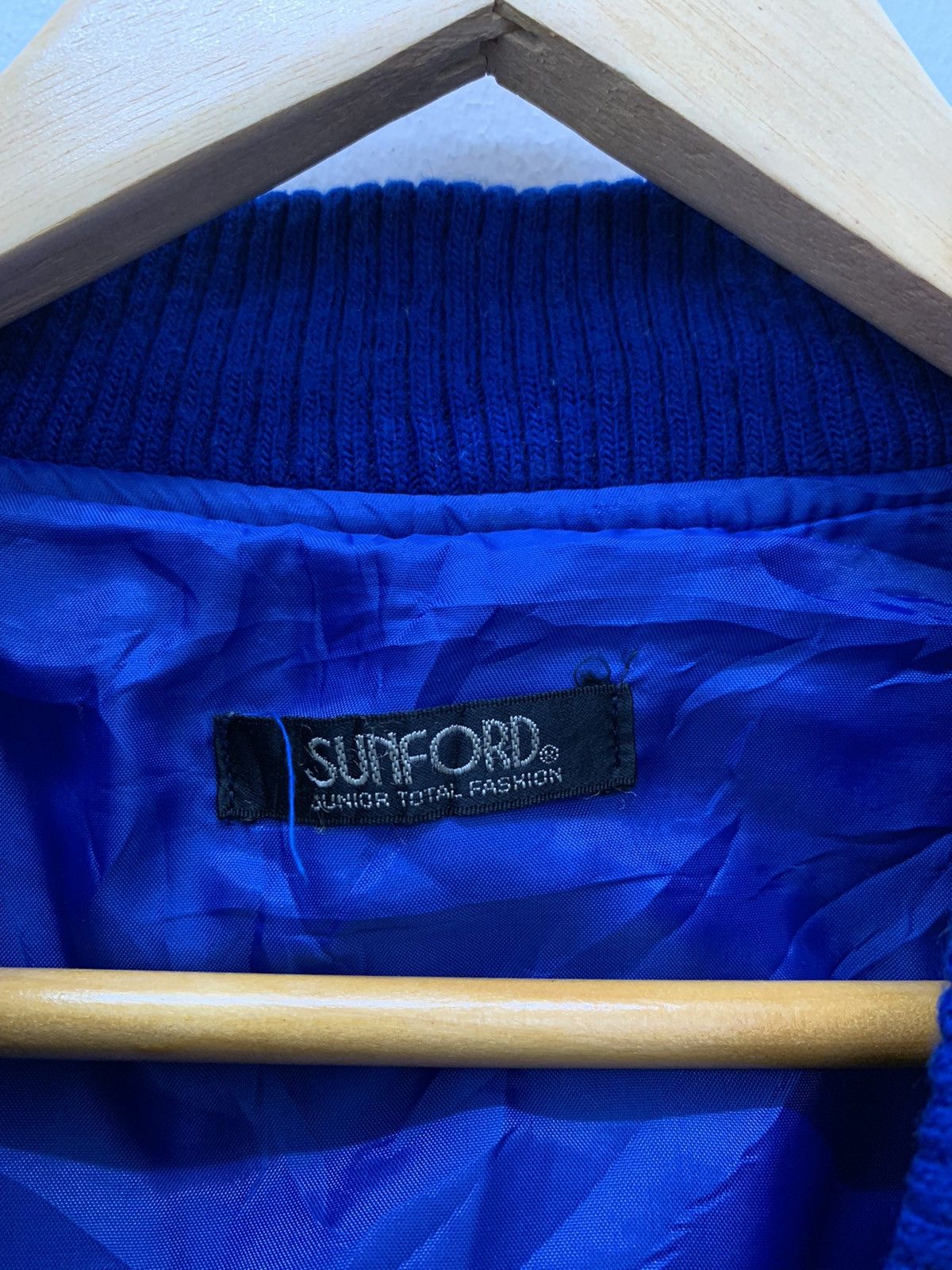 Japanese Brand Vintage 90s Sunford Wool Varsity Jacket Size US L / EU 52-54 / 3 - 4 Thumbnail