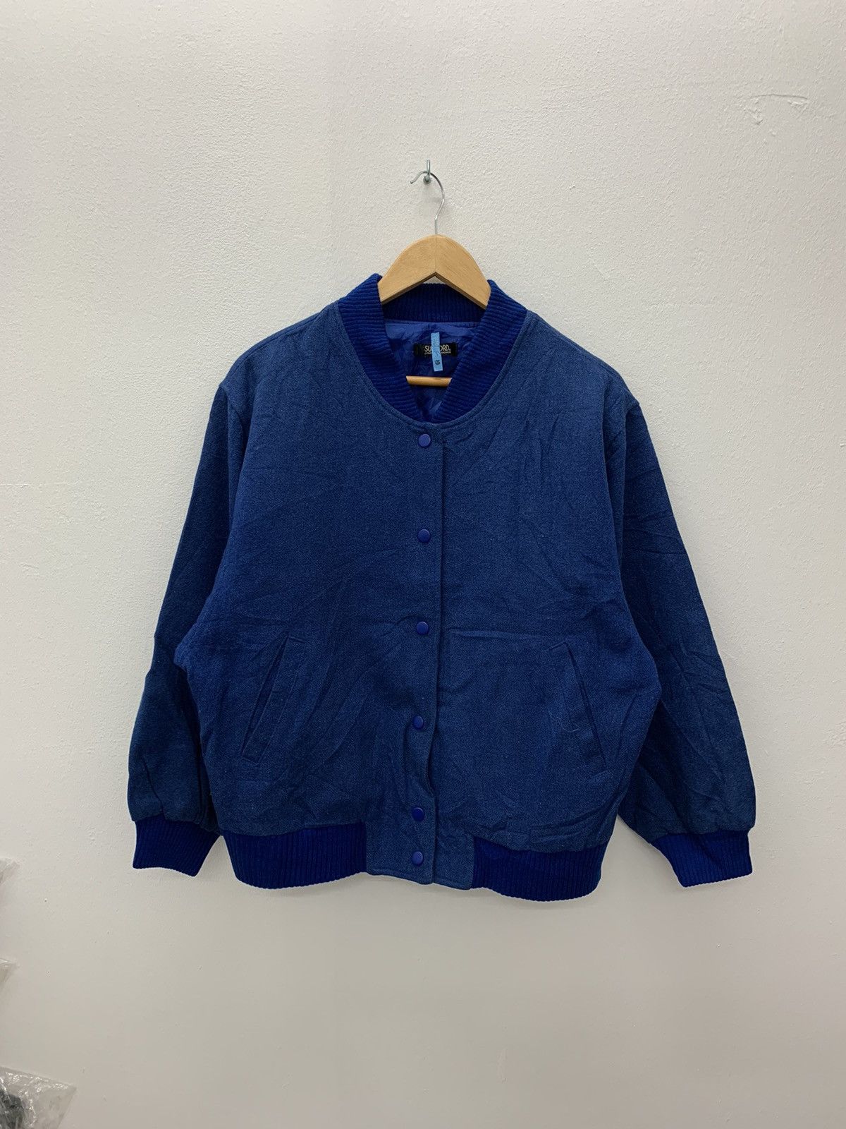 Japanese Brand Vintage 90s Sunford Wool Varsity Jacket Size US L / EU 52-54 / 3 - 3 Thumbnail