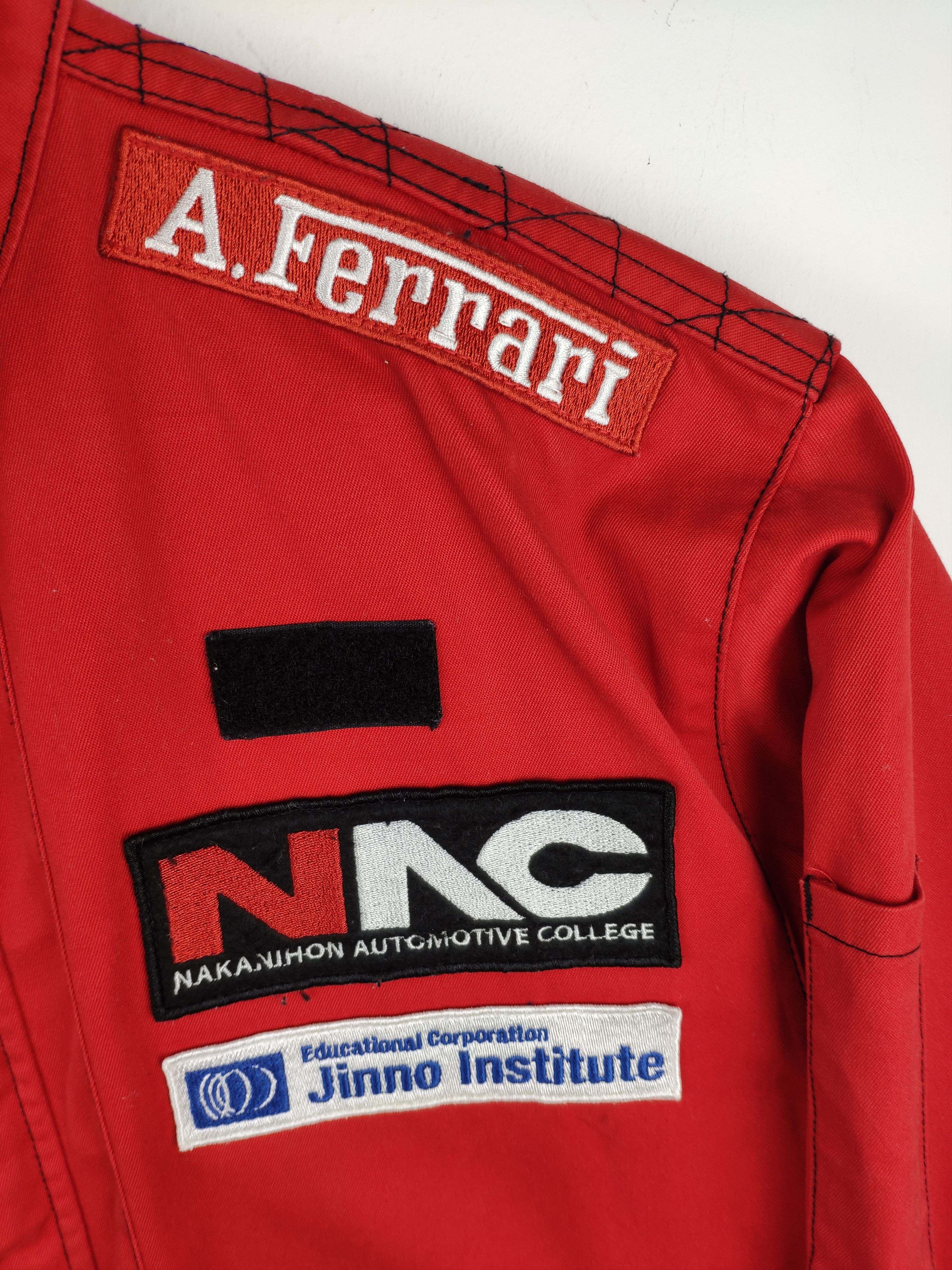 Japanese Brand × Vintage Vintage Ferrari Jacket Racing Team Japan College Size US M / EU 48-50 / 2 - 2 Thumbnail