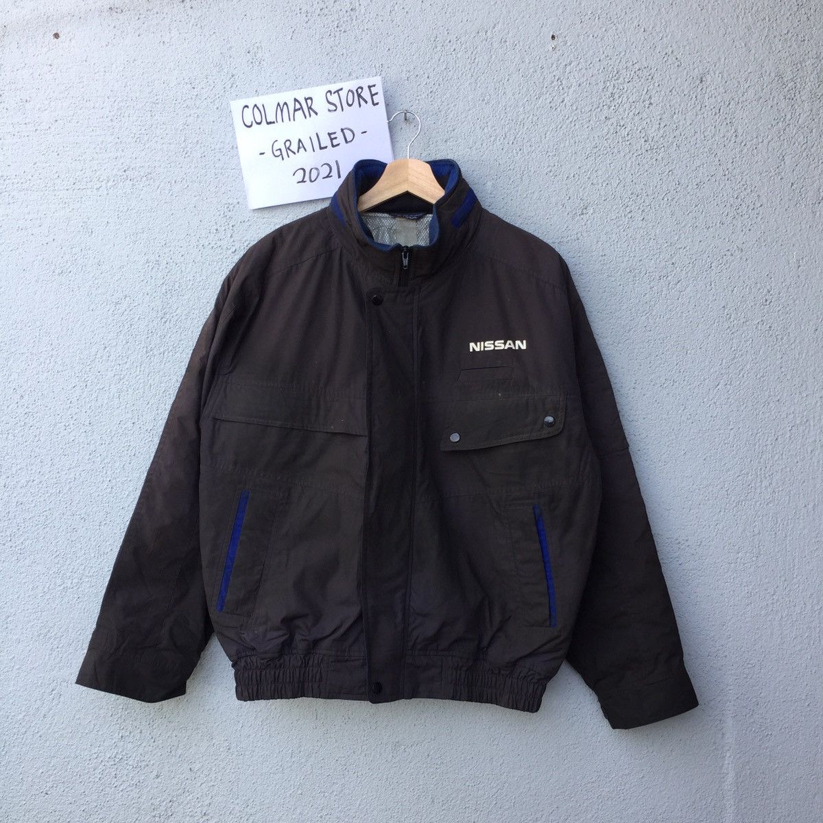 Nissan Vintage Nissan Bomber Jacket Zipper Size US XL / EU 56 / 4 - 1 Thumbnail
