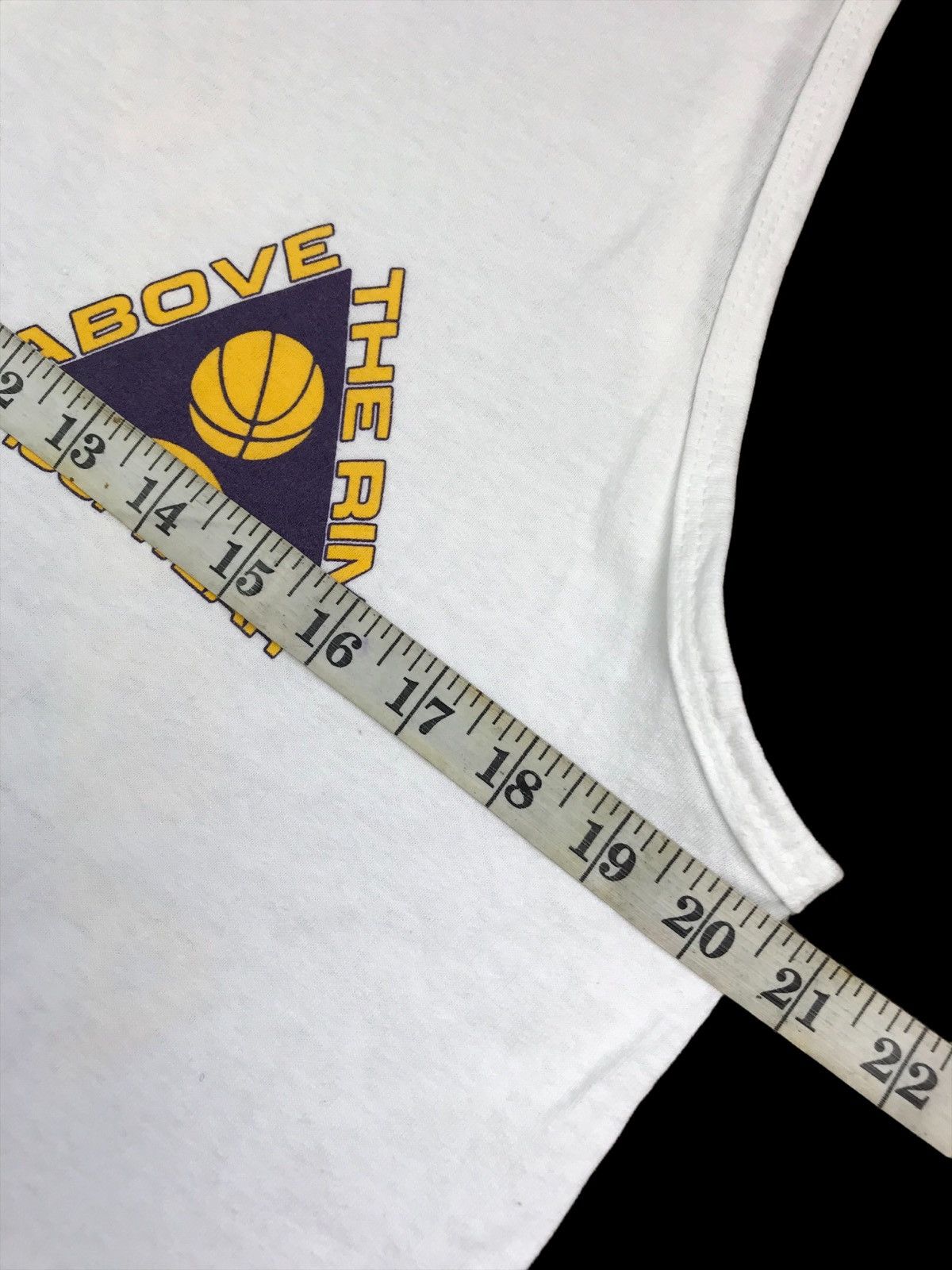 Above the Rim × Vintage VINTAGE 90s ABOVE THE RIM LOGO SLEEVELESS SINGLET T-SHIRT Size US L / EU 52-54 / 3 - 8 Thumbnail