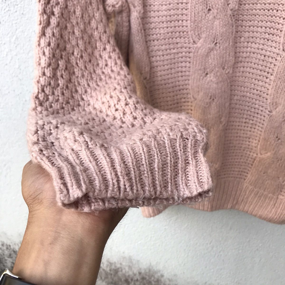 Homespun Knitwear × Japanese Brand × Vintage Vintage JC Cable Knit Stitch Jumper Knitwear Size US L / EU 52-54 / 3 - 6 Thumbnail