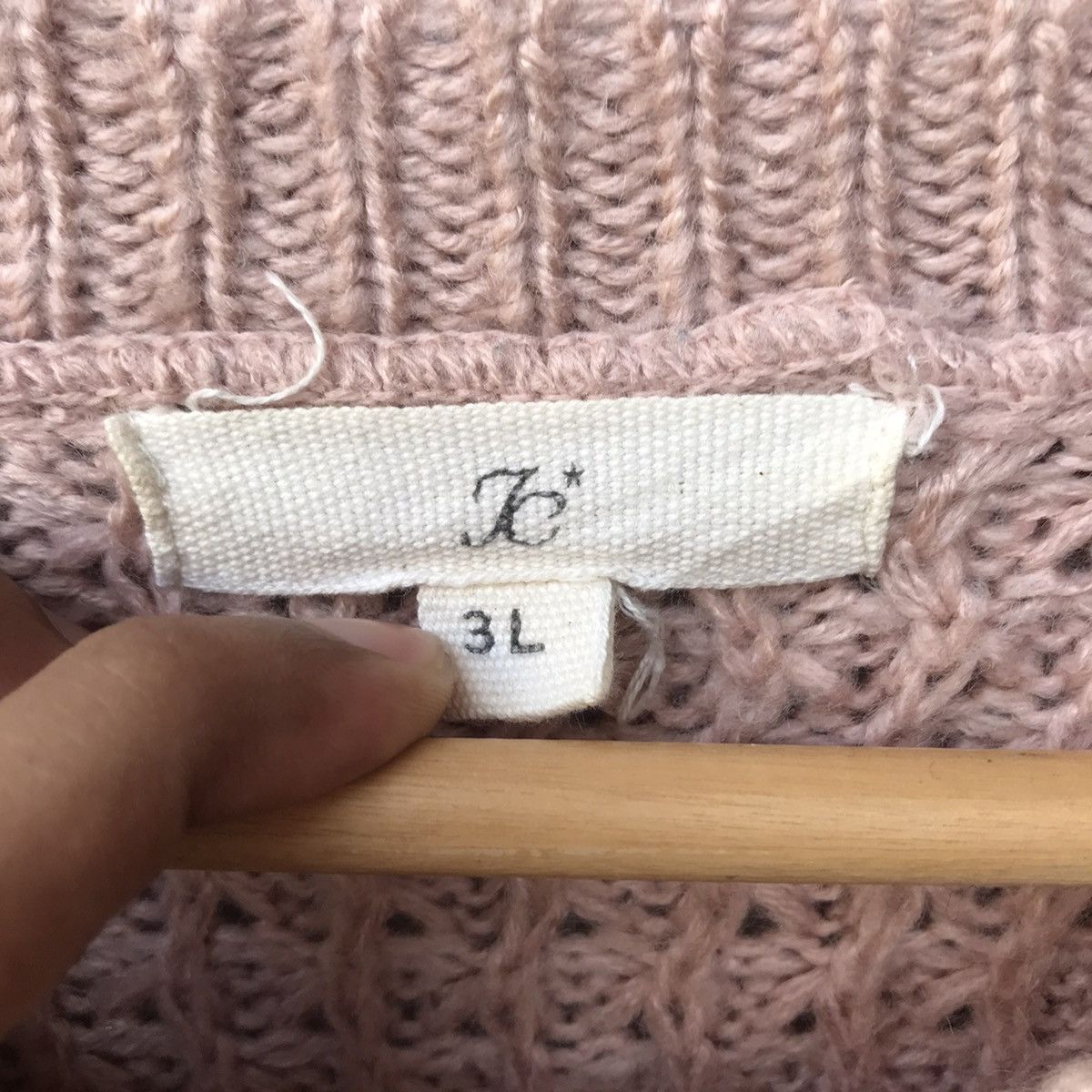 Homespun Knitwear × Japanese Brand × Vintage Vintage JC Cable Knit Stitch Jumper Knitwear Size US L / EU 52-54 / 3 - 8 Thumbnail