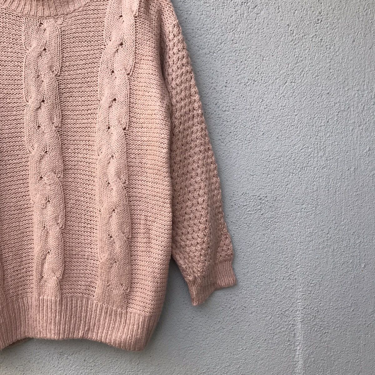 Homespun Knitwear × Japanese Brand × Vintage Vintage JC Cable Knit Stitch Jumper Knitwear Size US L / EU 52-54 / 3 - 5 Thumbnail