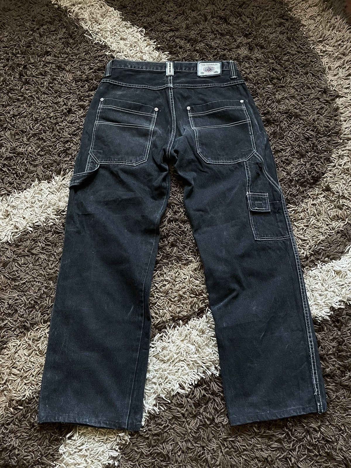 90's Vintage Rap Drill Y2k Washed "reeken" denim Pants