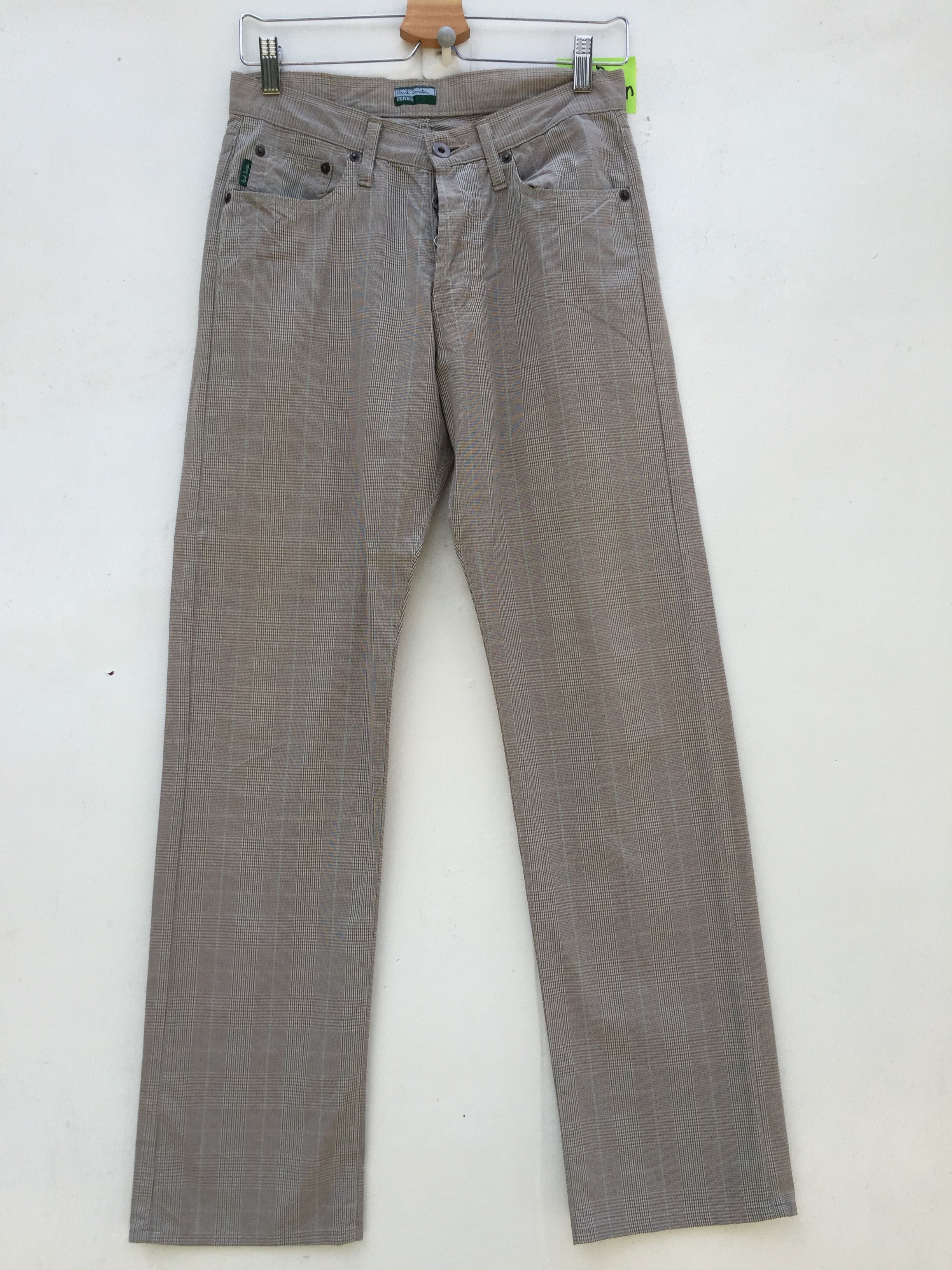 image of Paul Smith Jeans Checkered Plaid Tartan Pants Waist 30 in Brown, Men's