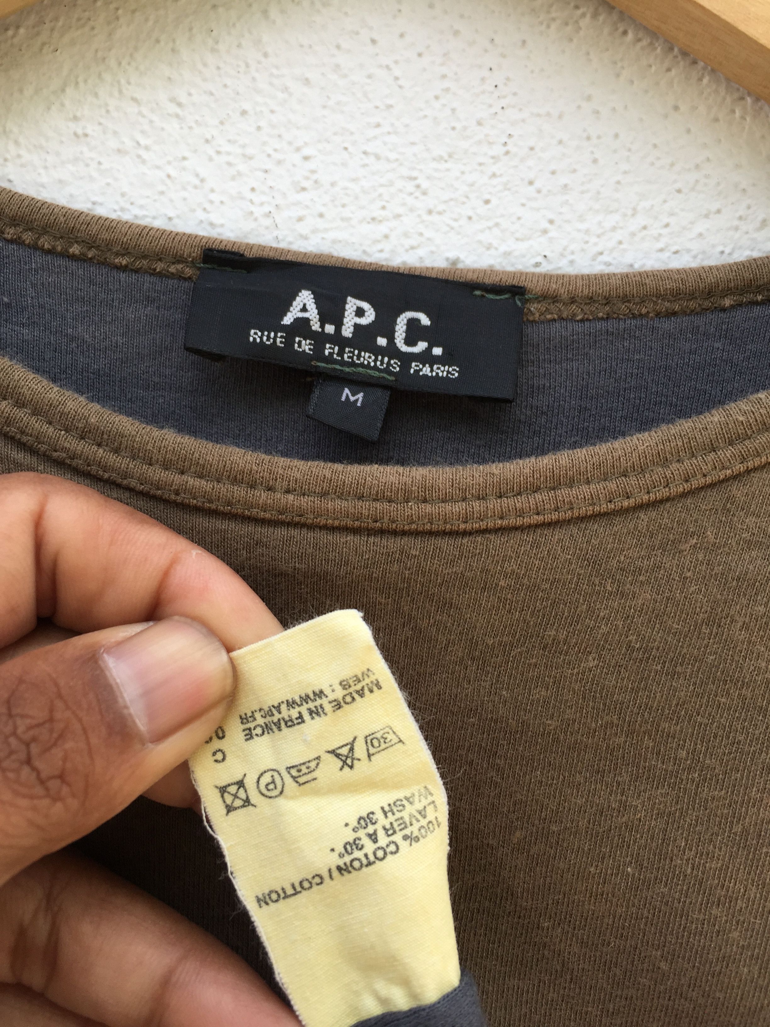 A.P.C. Vintage 90s APC Long Sleeve Rue de Fleuras Size US M / EU 48-50 / 2 - 10 Thumbnail