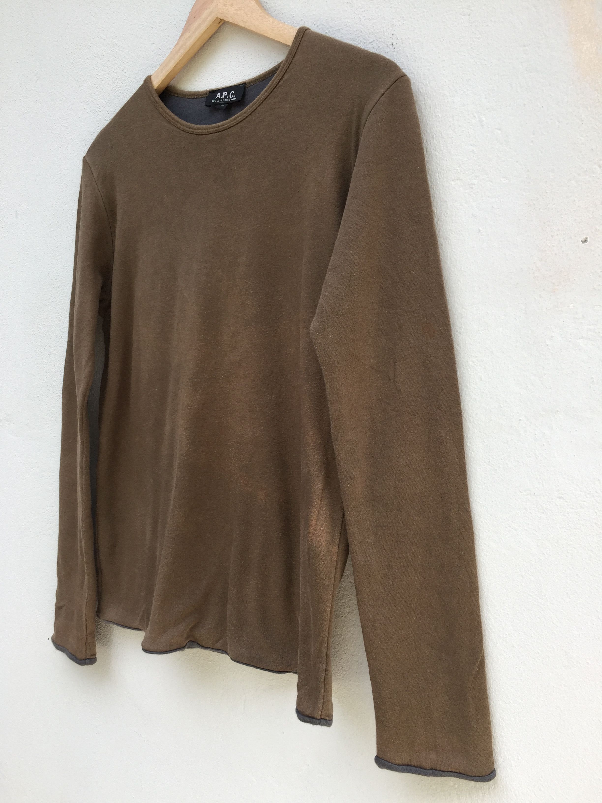 A.P.C. Vintage 90s APC Long Sleeve Rue de Fleuras Size US M / EU 48-50 / 2 - 3 Thumbnail