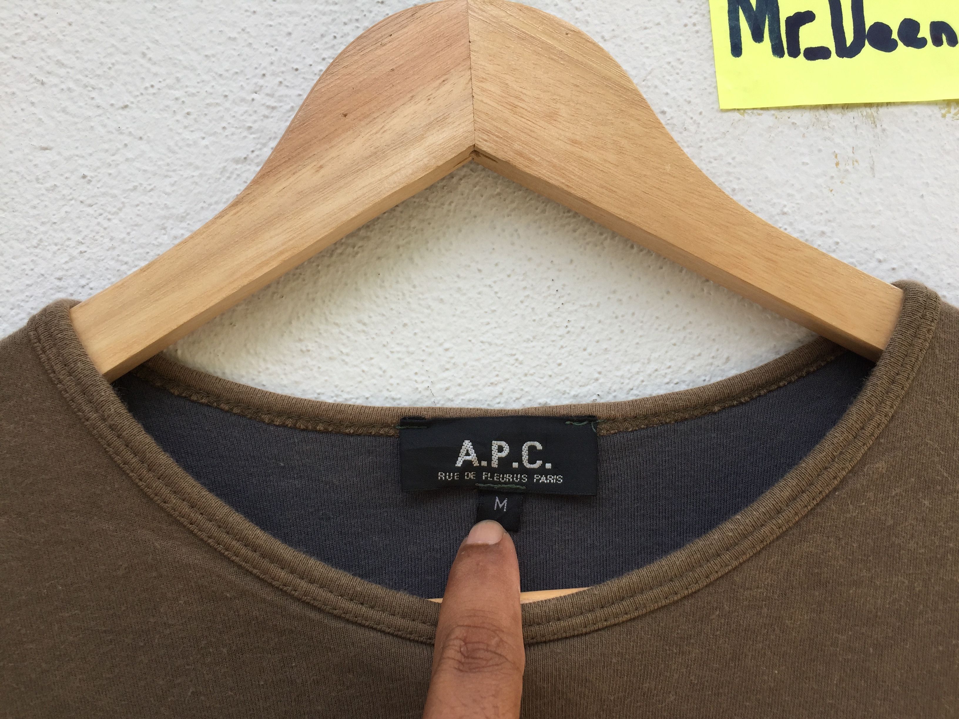 A.P.C. Vintage 90s APC Long Sleeve Rue de Fleuras Size US M / EU 48-50 / 2 - 6 Thumbnail