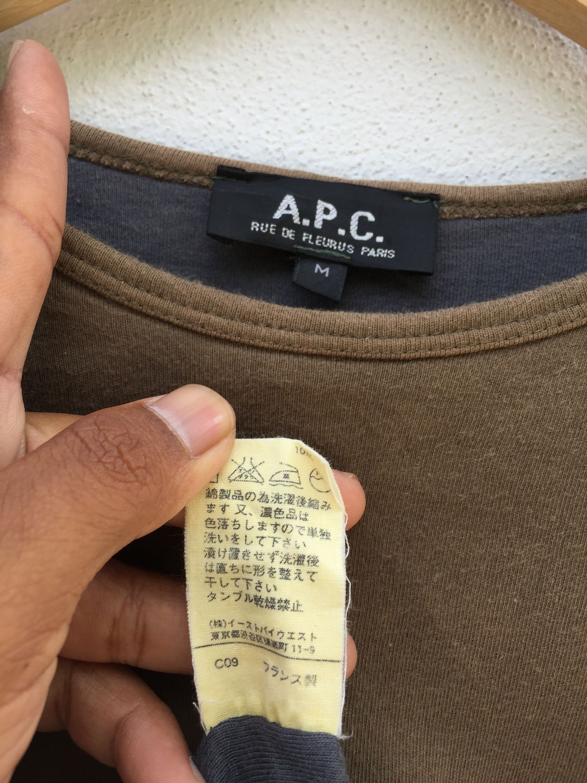A.P.C. Vintage 90s APC Long Sleeve Rue de Fleuras Size US M / EU 48-50 / 2 - 11 Thumbnail