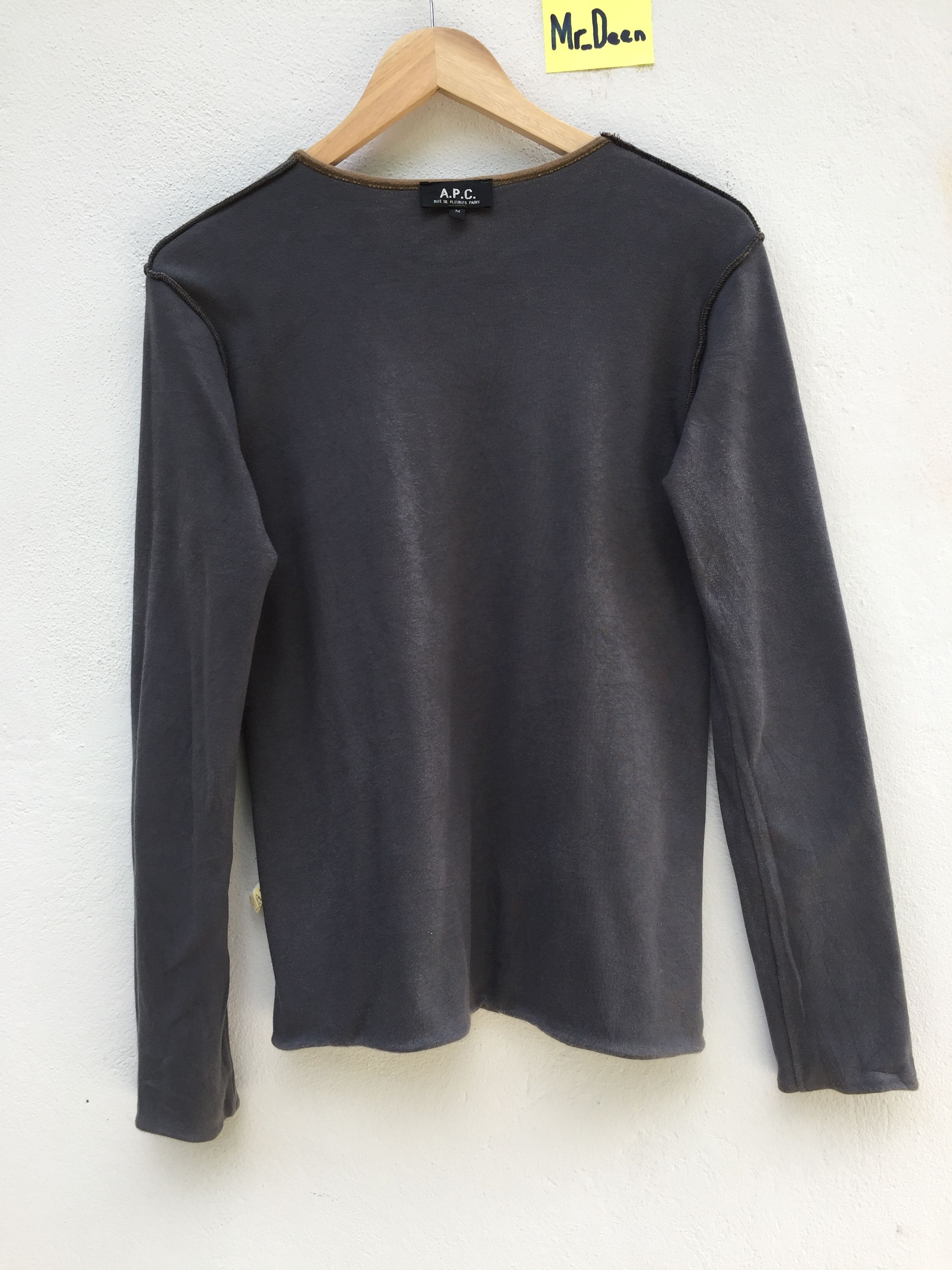 A.P.C. Vintage 90s APC Long Sleeve Rue de Fleuras Size US M / EU 48-50 / 2 - 13 Thumbnail