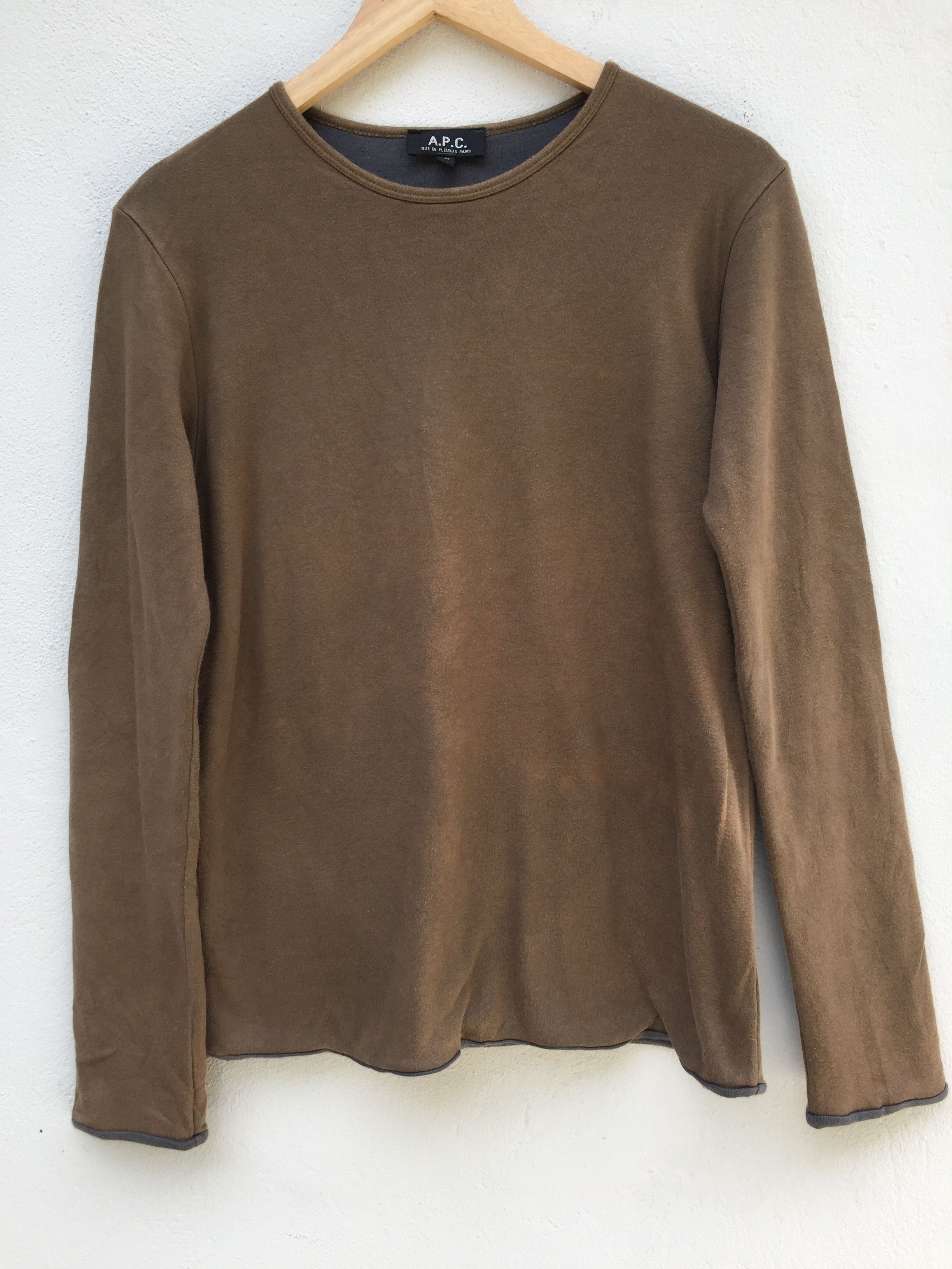 A.P.C. Vintage 90s APC Long Sleeve Rue de Fleuras Size US M / EU 48-50 / 2 - 4 Thumbnail