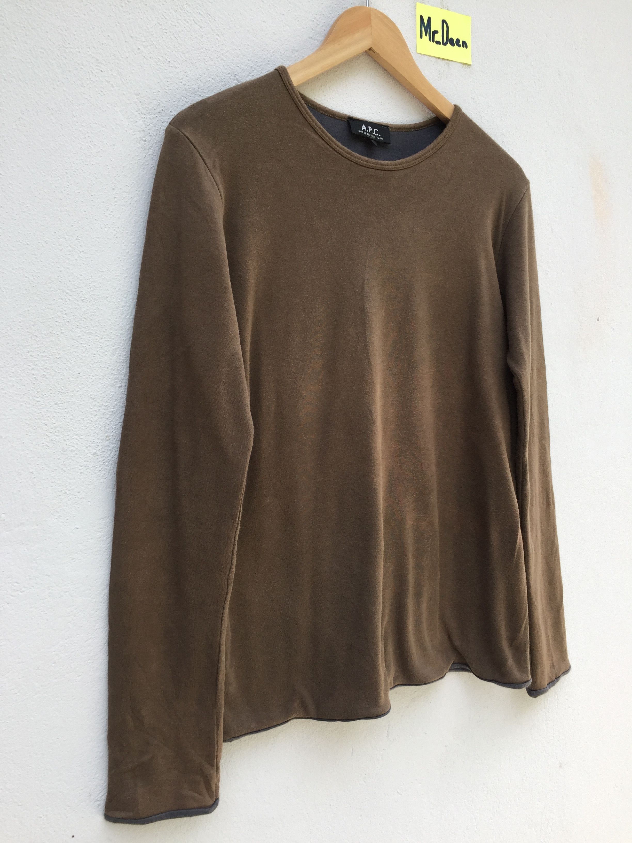 A.P.C. Vintage 90s APC Long Sleeve Rue de Fleuras Size US M / EU 48-50 / 2 - 2 Thumbnail