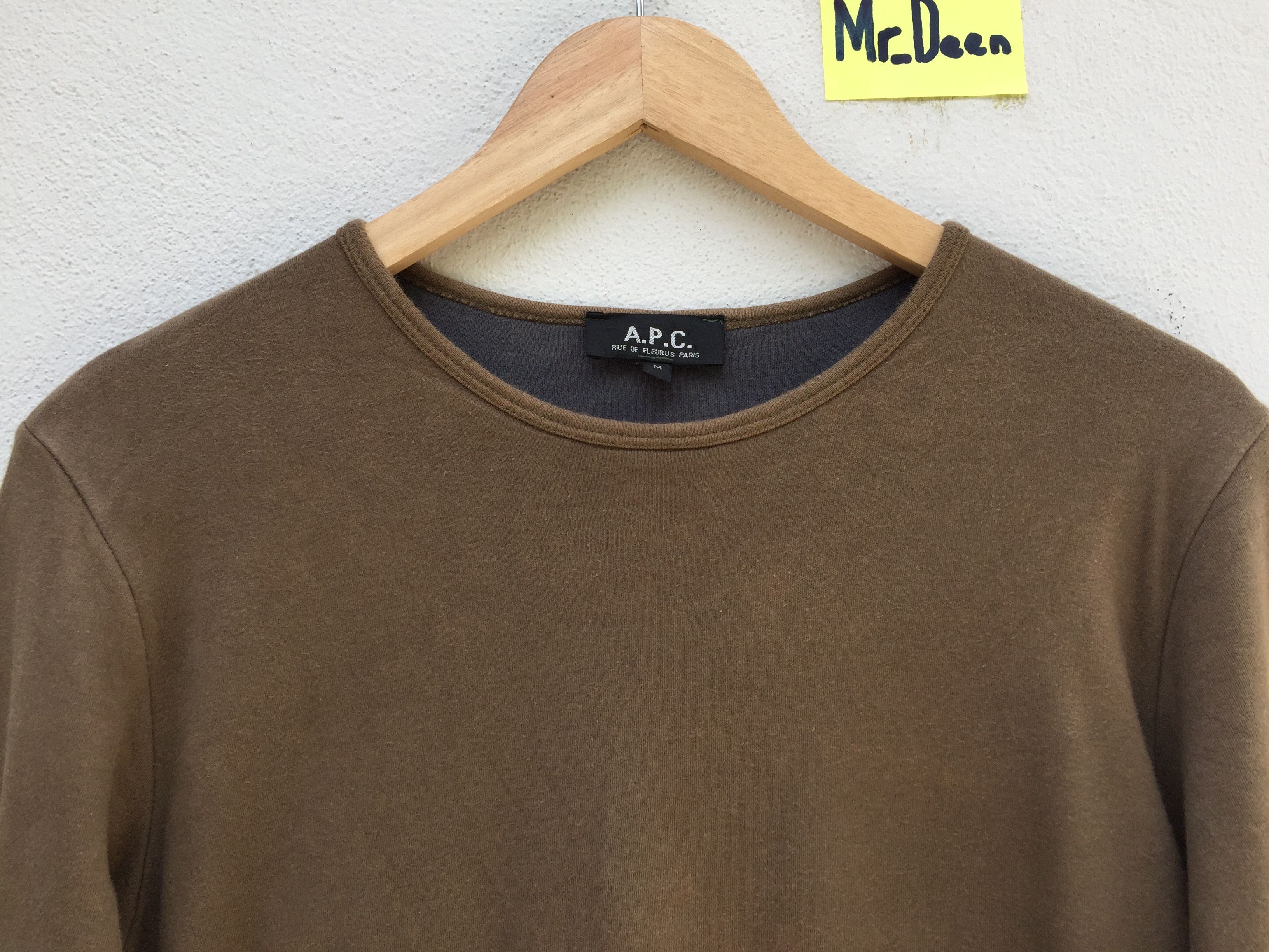 A.P.C. Vintage 90s APC Long Sleeve Rue de Fleuras Size US M / EU 48-50 / 2 - 5 Thumbnail
