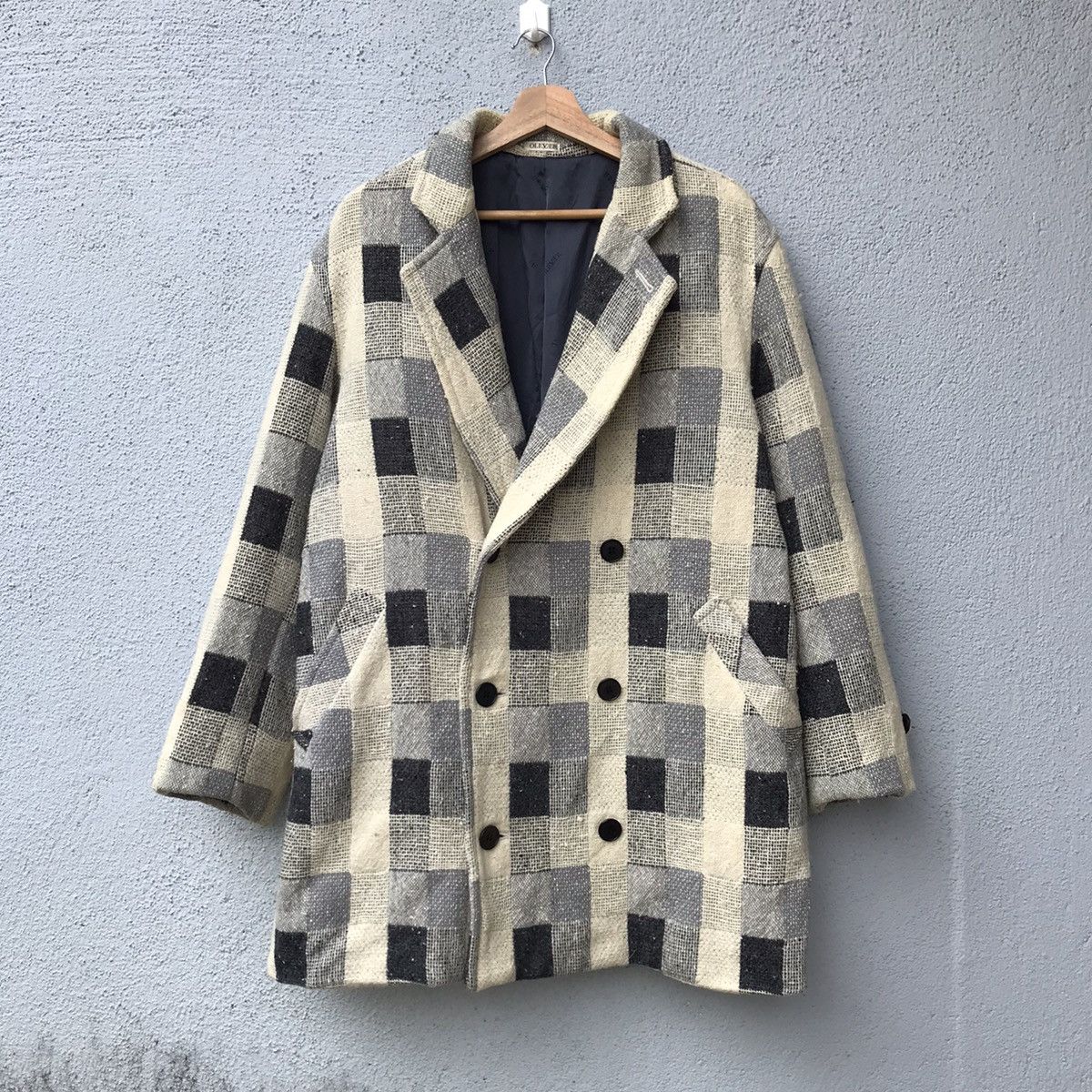 Japanese Brand Vintage Oliver Double-breasted Patchwork Style Trench Coats Size US XL / EU 56 / 4 - 1 Thumbnail