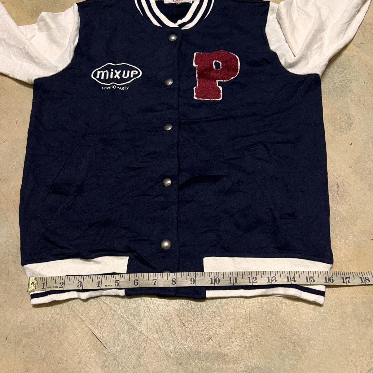 Japanese Brand Japanese Brand PKLT Pink Latte Varsity Jacket Streetwear Size US S / EU 44-46 / 1 - 8 Thumbnail