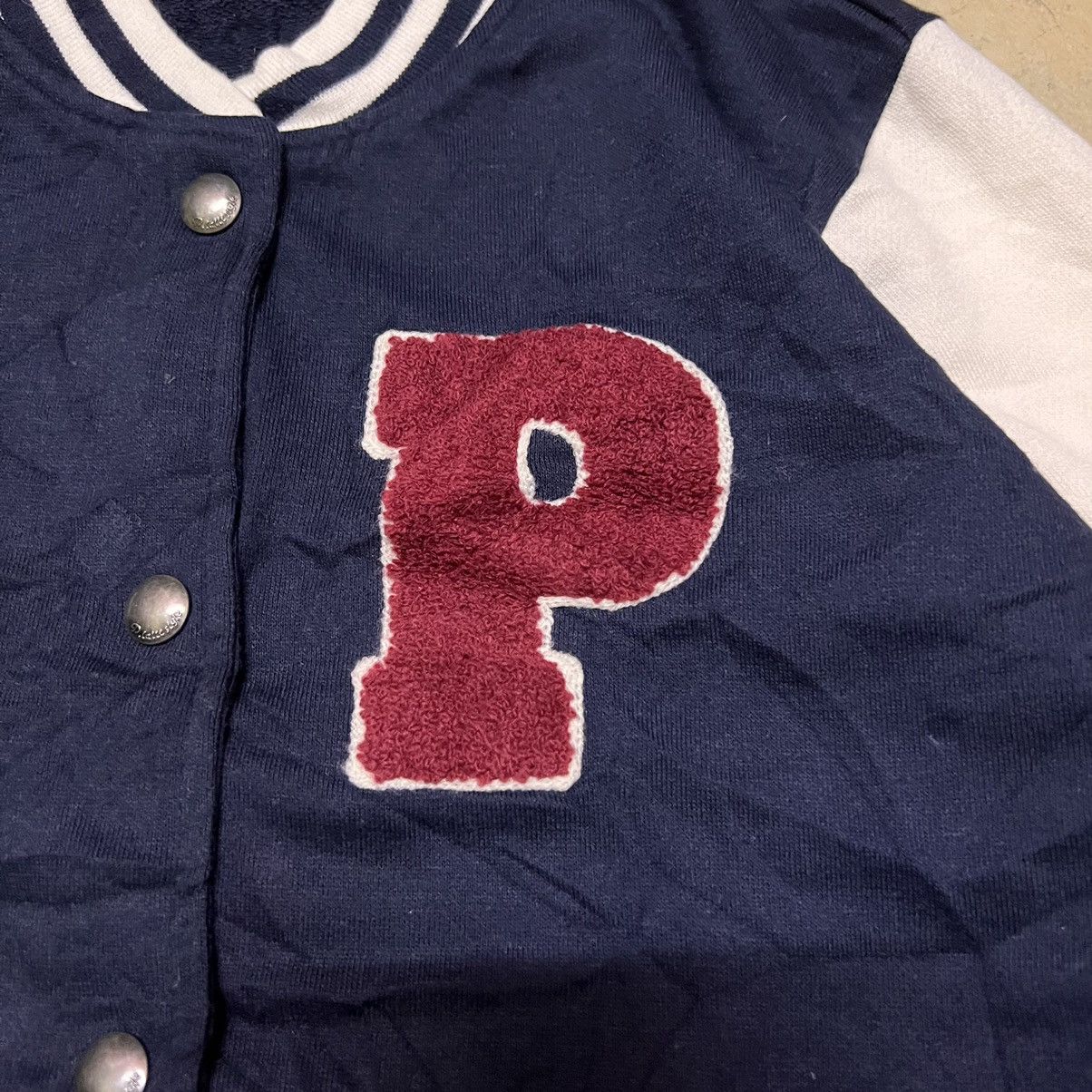 Japanese Brand Japanese Brand PKLT Pink Latte Varsity Jacket Streetwear Size US S / EU 44-46 / 1 - 3 Thumbnail