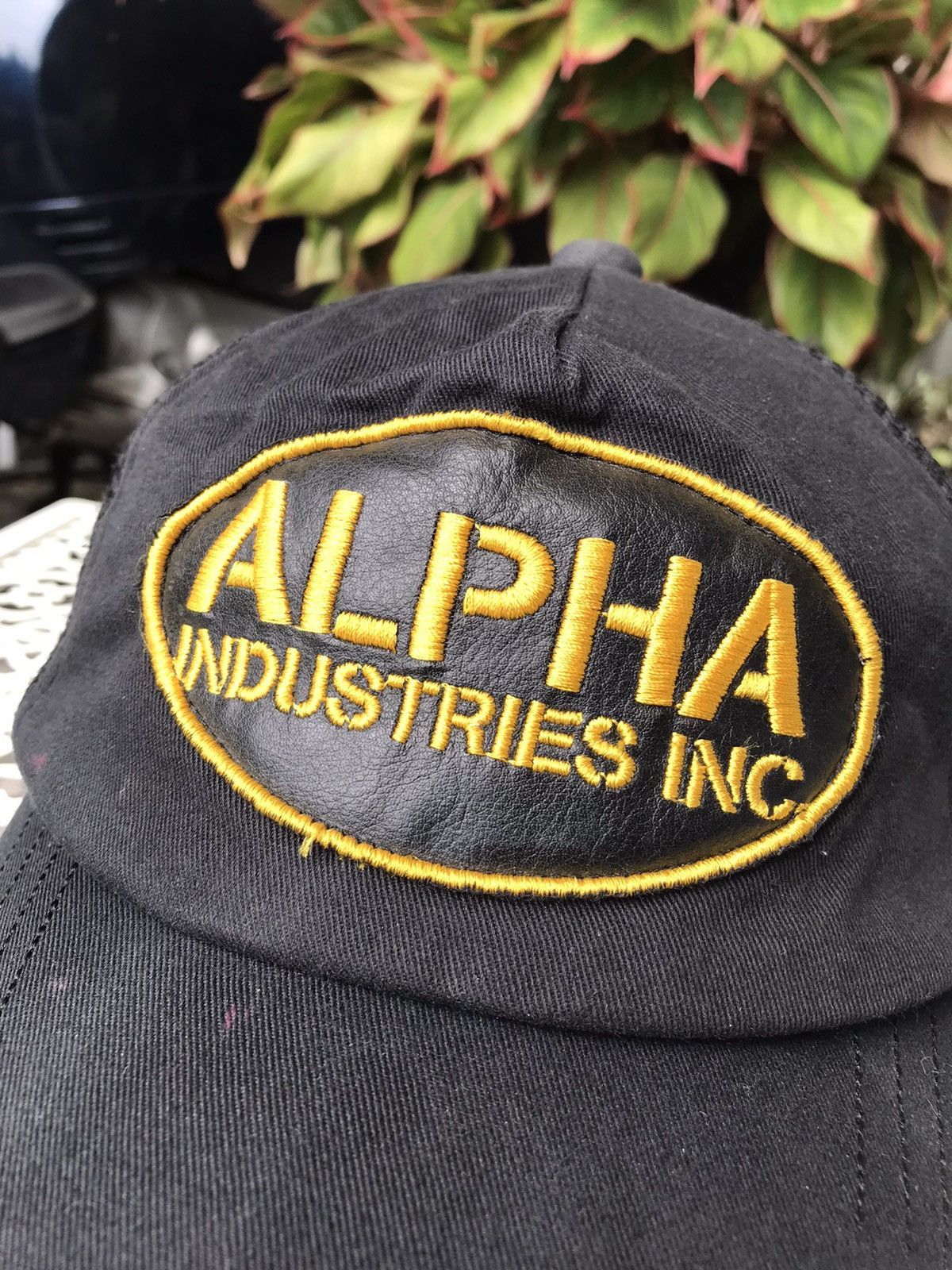 Alpha Industries × Vintage 🔥Distressed Alpha Industries X Trucker Cap Hat Size ONE SIZE - 2 Thumbnail