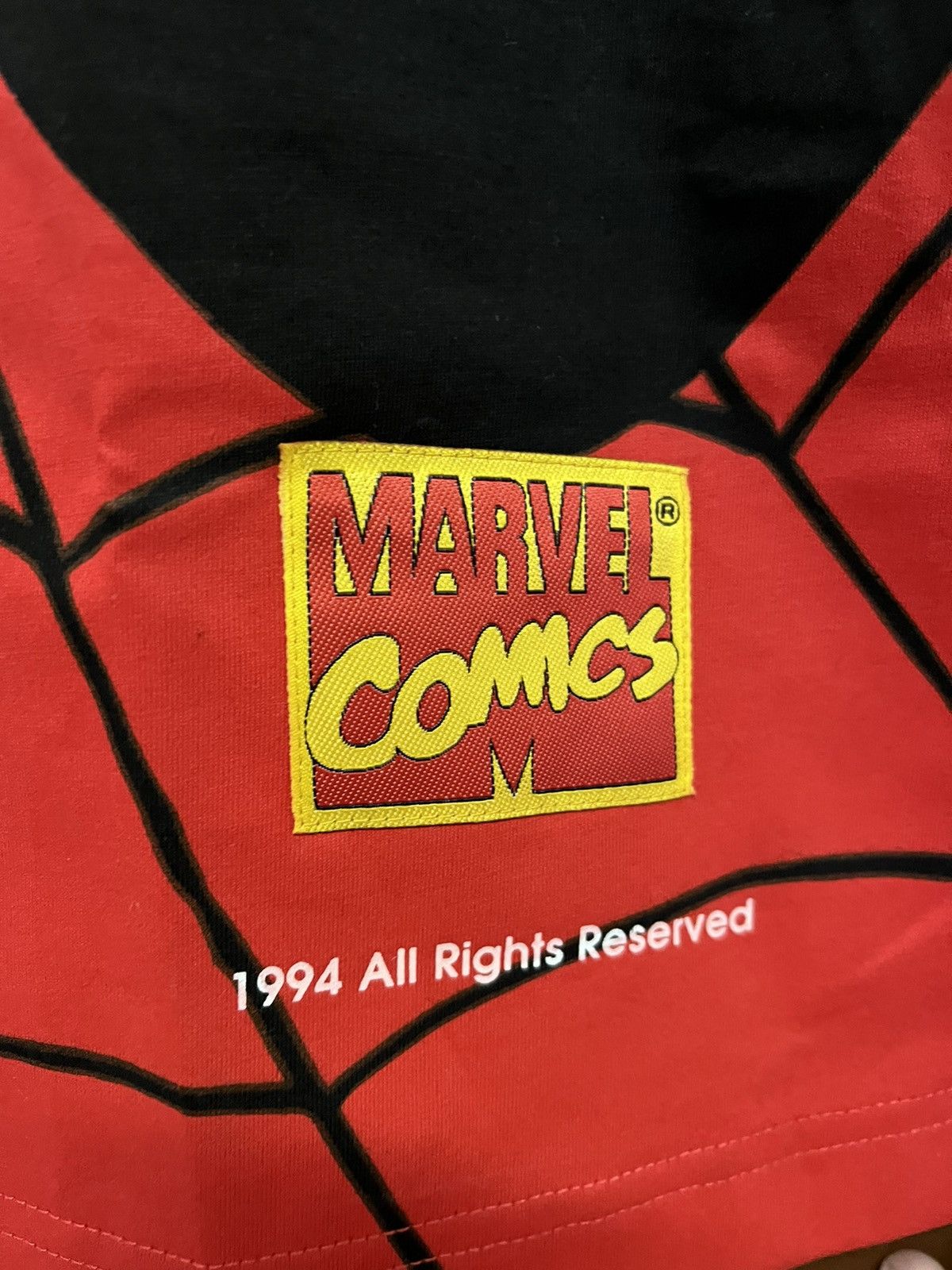Marvel Comics × Vintage Vintage Deadstock Spiderman Marvel Comics 1994 Over Print Size US L / EU 52-54 / 3 - 5 Thumbnail