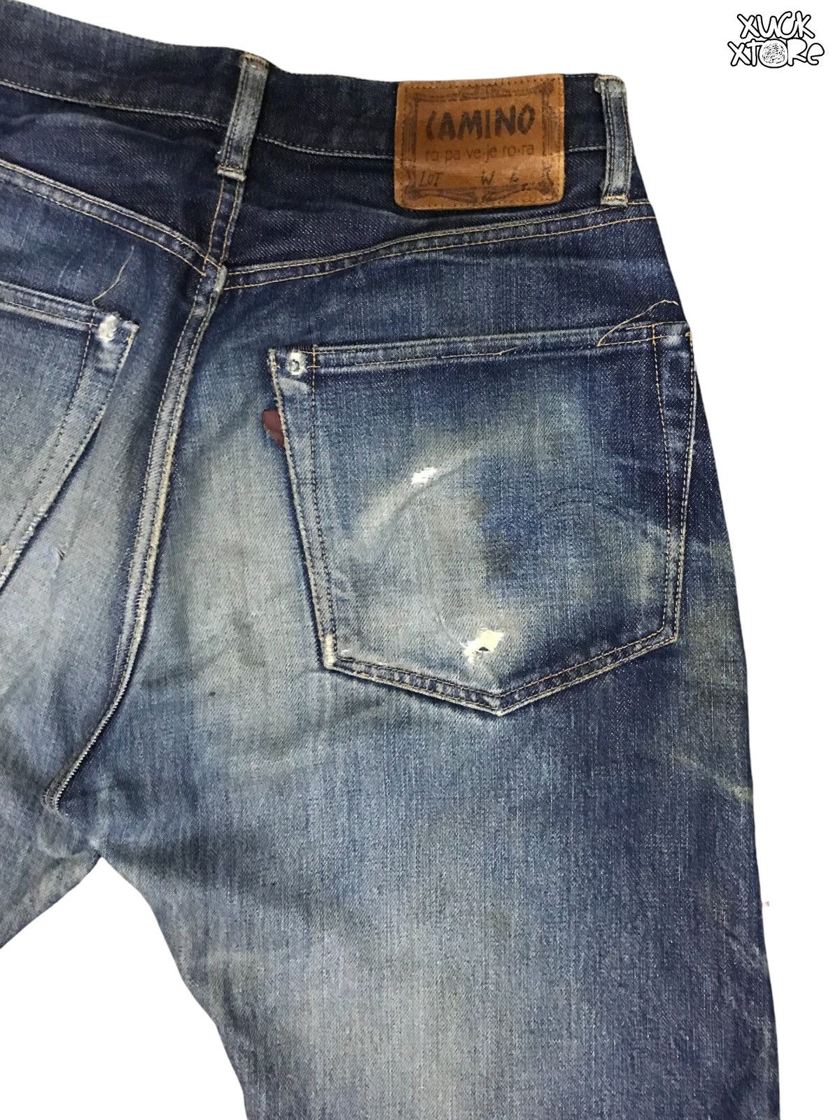 Designer Vintage Distressed SELVEDGE CAMINO Denim 28 Size US 28 / EU 44 - 9 Thumbnail