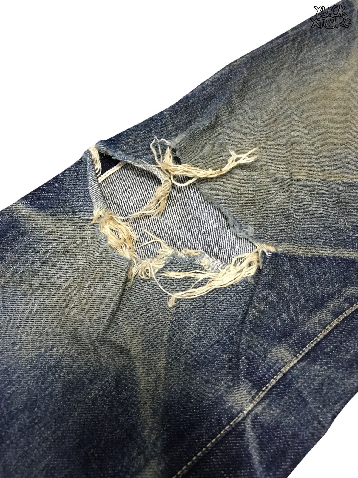 Designer Vintage Distressed SELVEDGE CAMINO Denim 28 Size US 28 / EU 44 - 4 Thumbnail