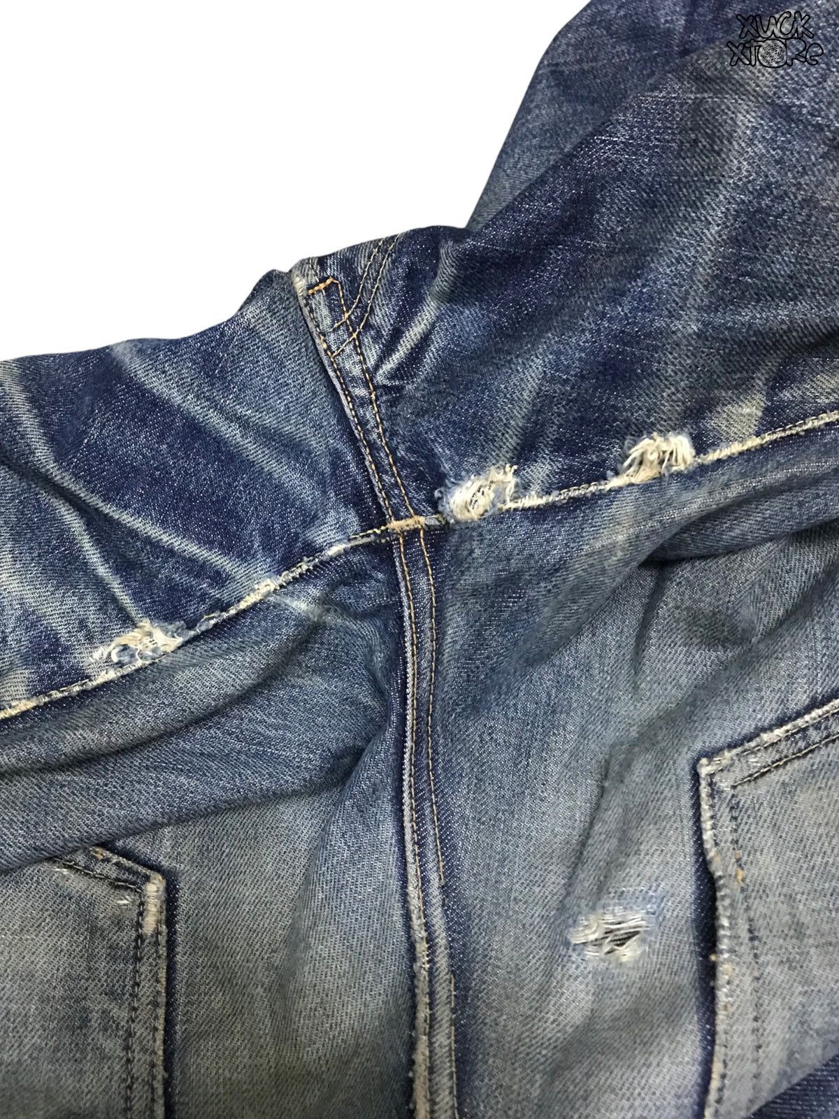 Designer Vintage Distressed SELVEDGE CAMINO Denim 28 Size US 28 / EU 44 - 8 Thumbnail