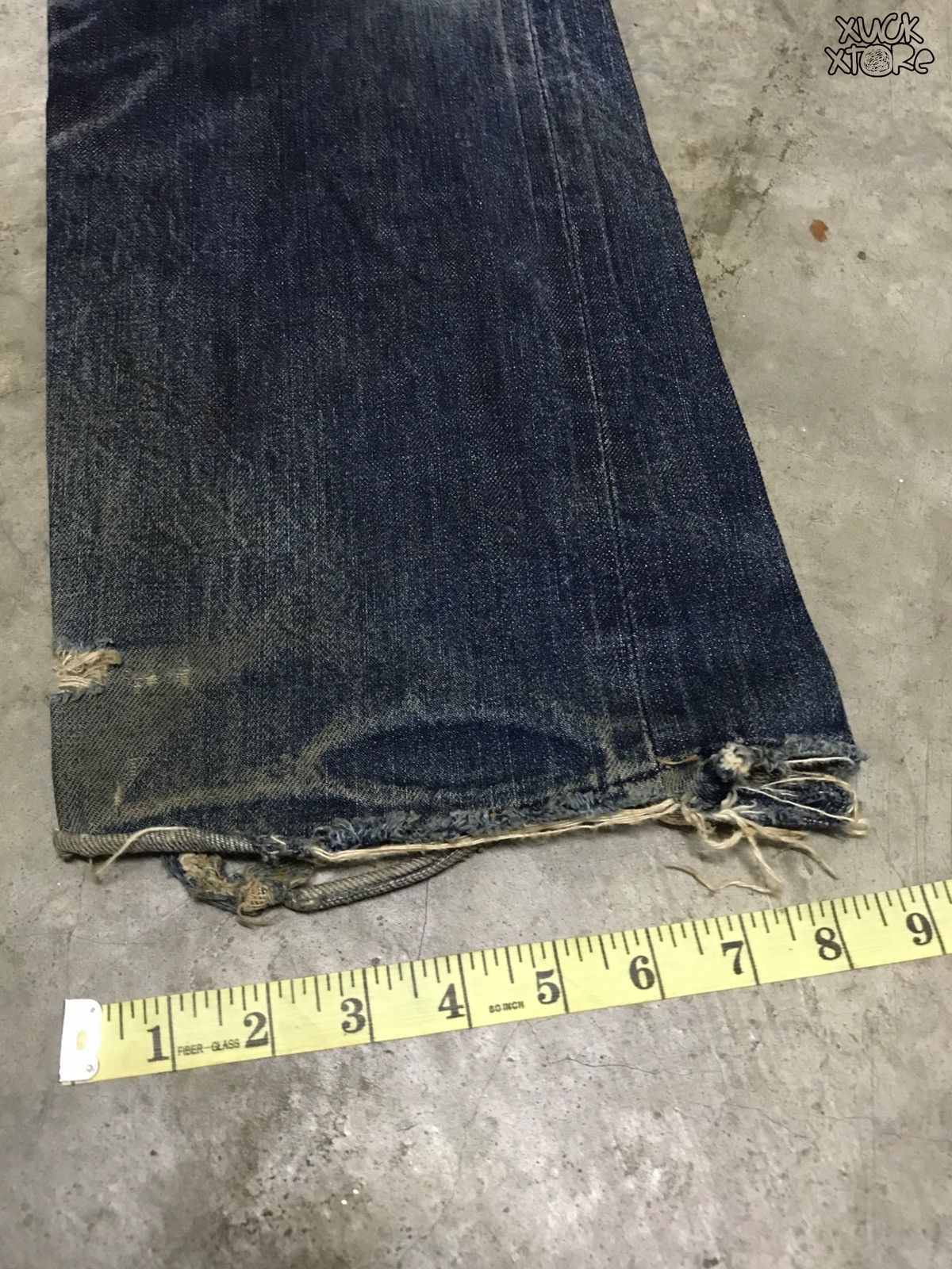 Designer Vintage Distressed SELVEDGE CAMINO Denim 28 Size US 28 / EU 44 - 19 Thumbnail