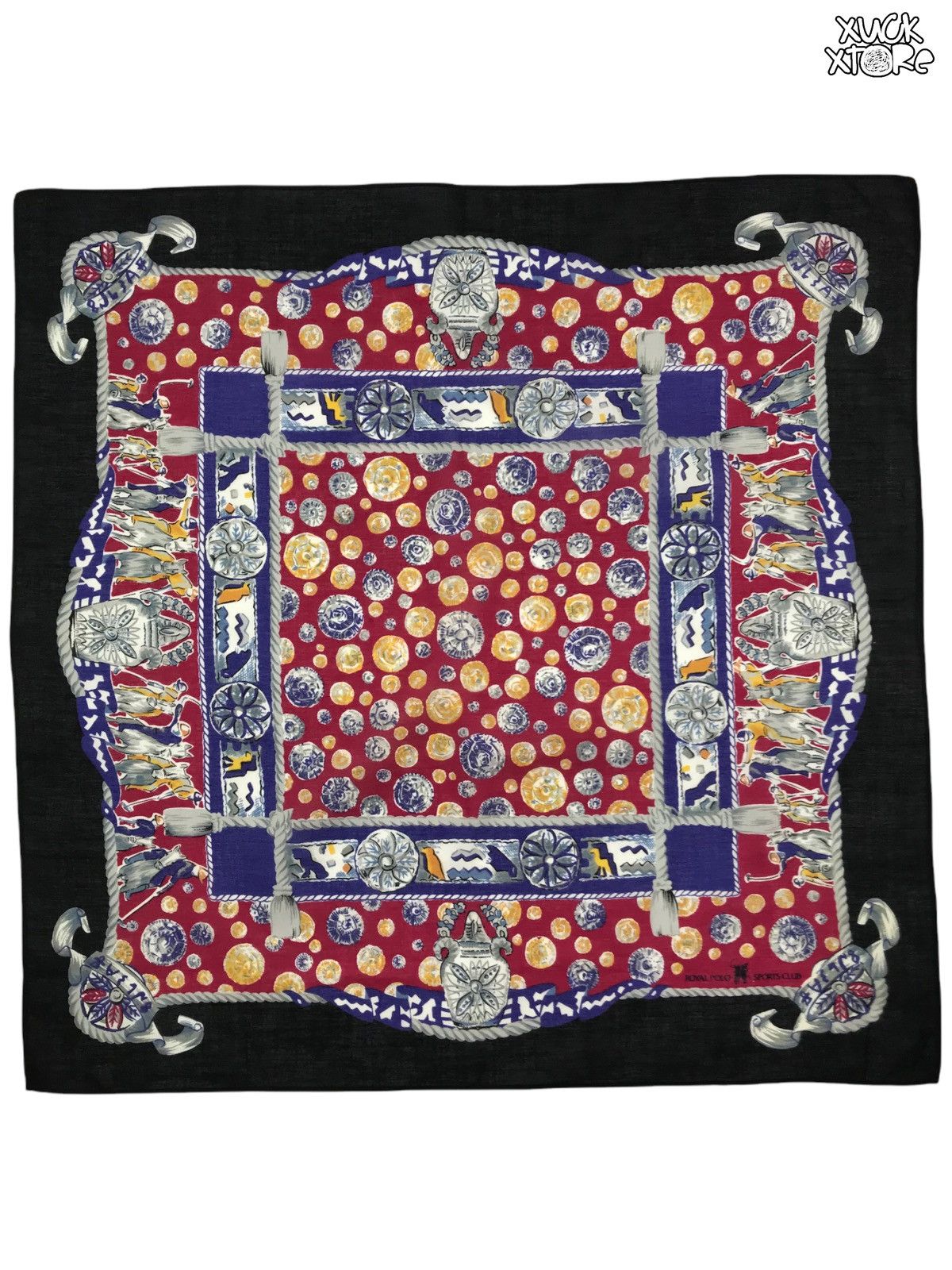 Vintage Royal Polo Sports Club Handkerchief / Bandana / Neckerchief Size ONE SIZE - 2 Thumbnail