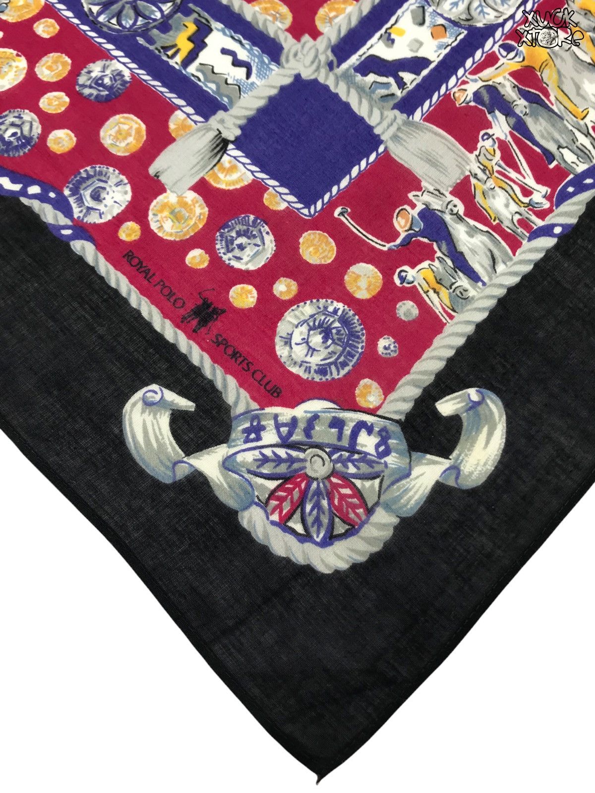 Vintage Royal Polo Sports Club Handkerchief / Bandana / Neckerchief Size ONE SIZE - 3 Thumbnail