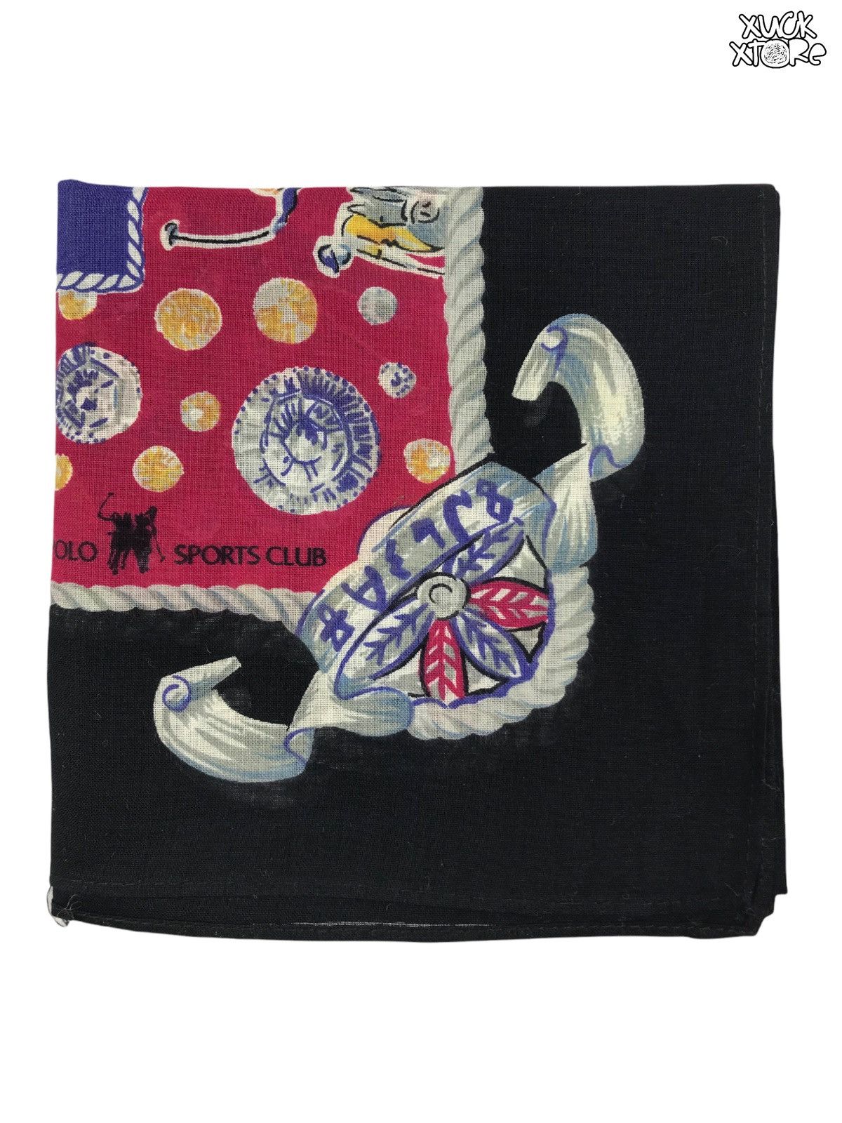 Vintage Royal Polo Sports Club Handkerchief / Bandana / Neckerchief Size ONE SIZE - 1 Thumbnail
