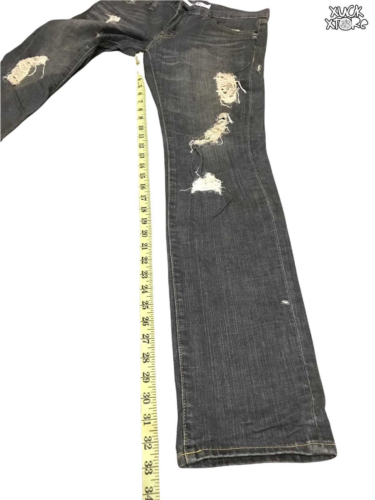 Uniqlo Vintage Distressed UNIQLO SkinnyFit 31 Size US 31 - 3 Thumbnail