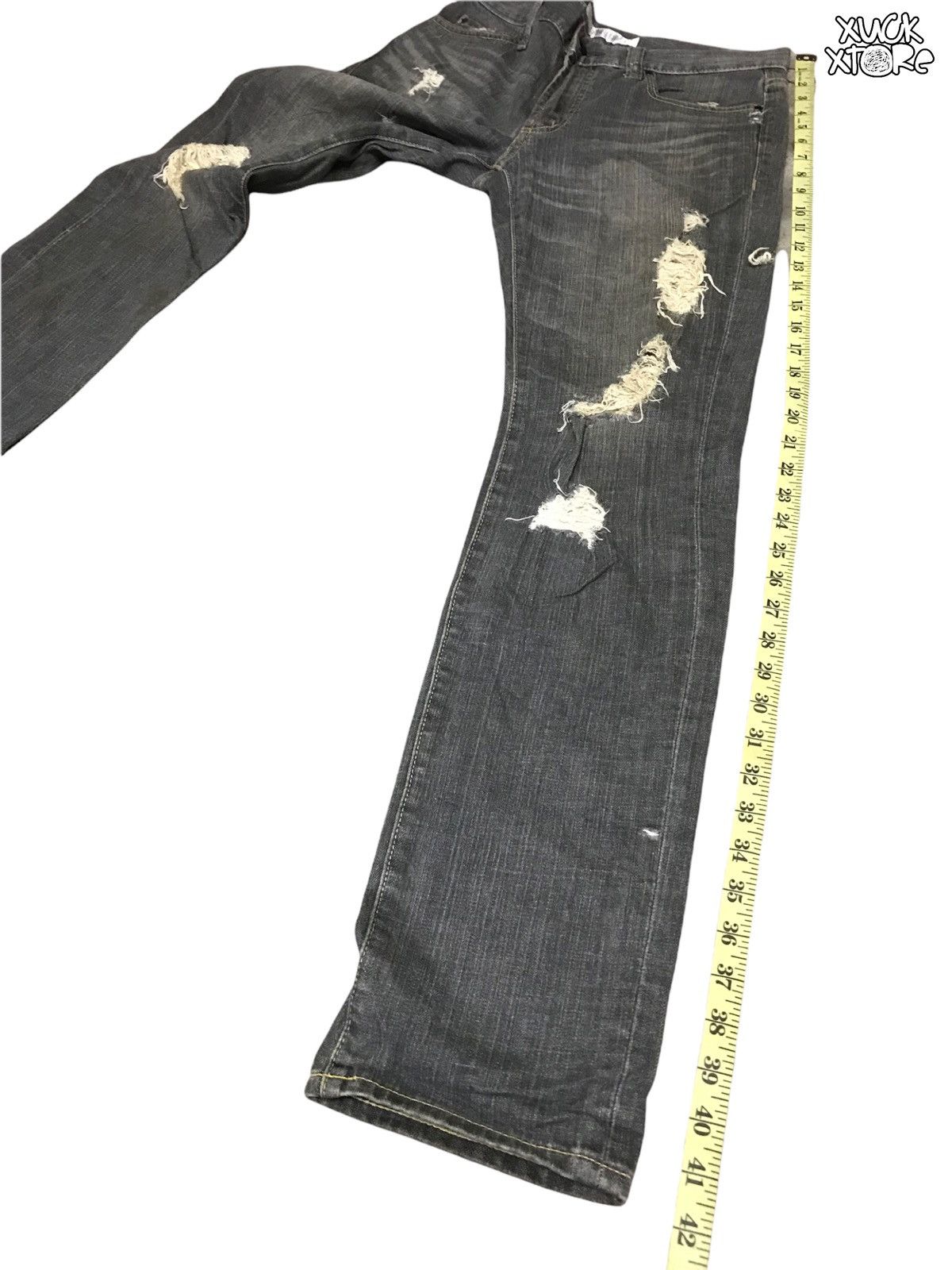 Uniqlo Vintage Distressed UNIQLO SkinnyFit 31 Size US 31 - 4 Thumbnail