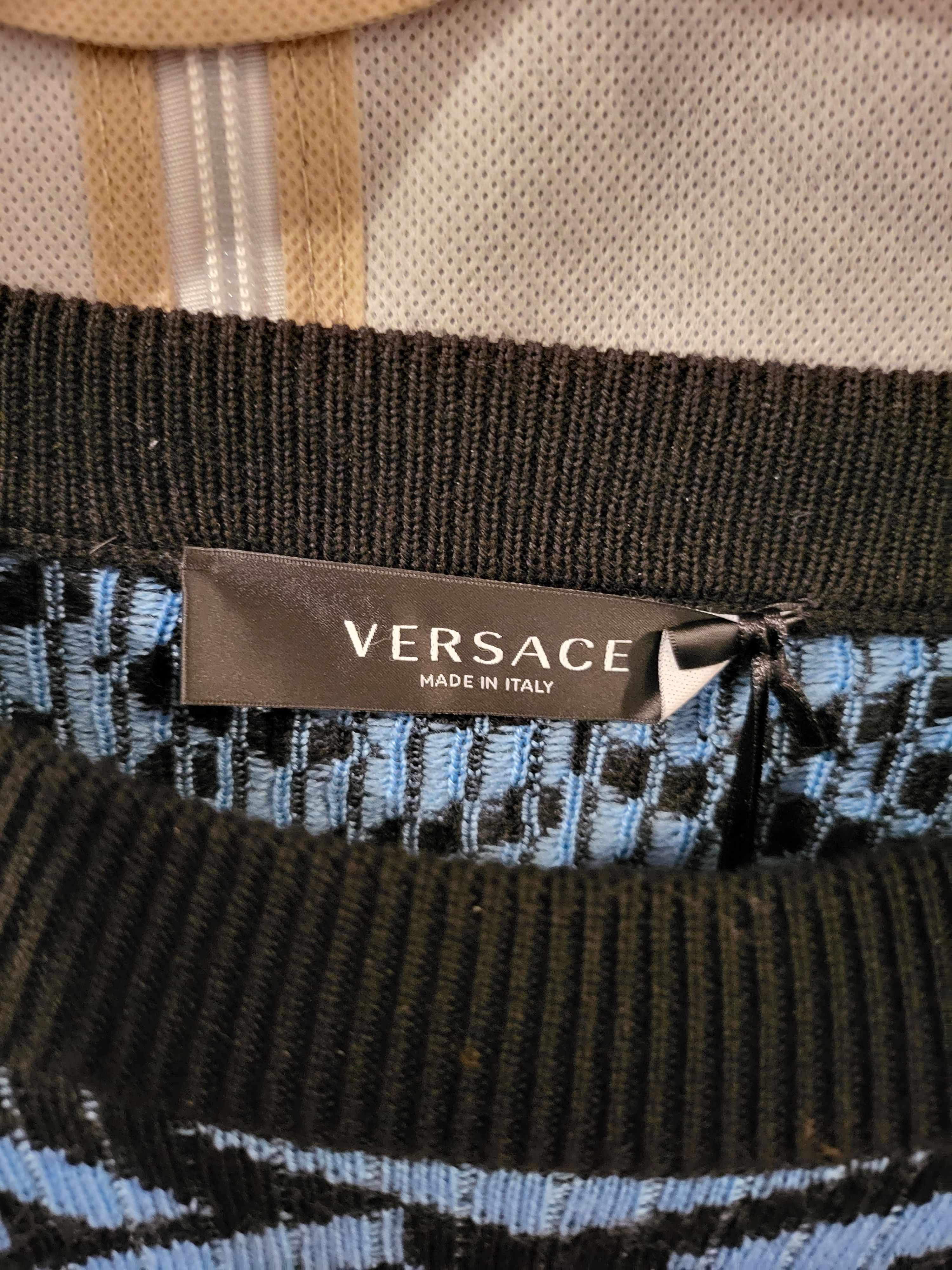Versace La Greca Medusa Jacquard Sweater Size US M / EU 48-50 / 2 - 5 Thumbnail