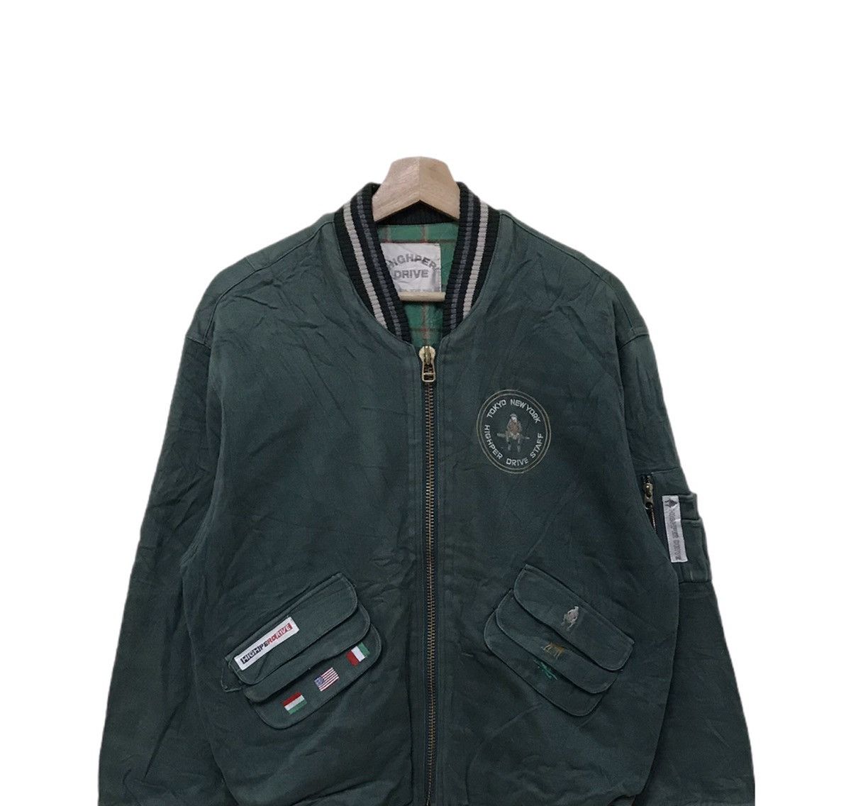 Japanese Brand Vintage Japan Highper Drive Bomber Jacket Size US M / EU 48-50 / 2 - 3 Thumbnail