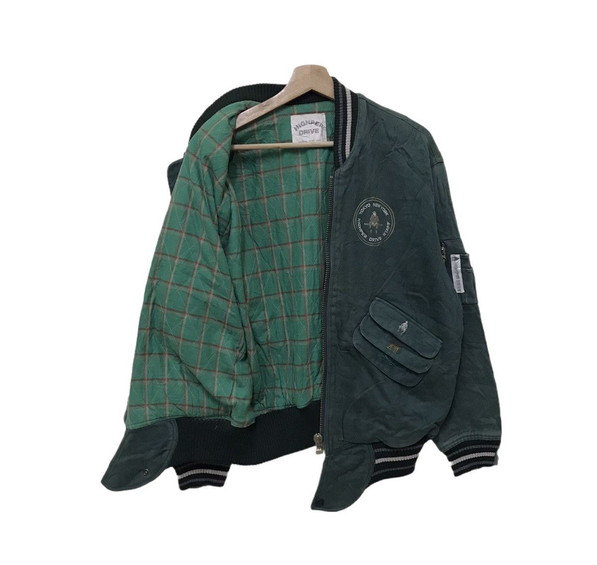 Japanese Brand Vintage Japan Highper Drive Bomber Jacket Size US M / EU 48-50 / 2 - 2 Thumbnail