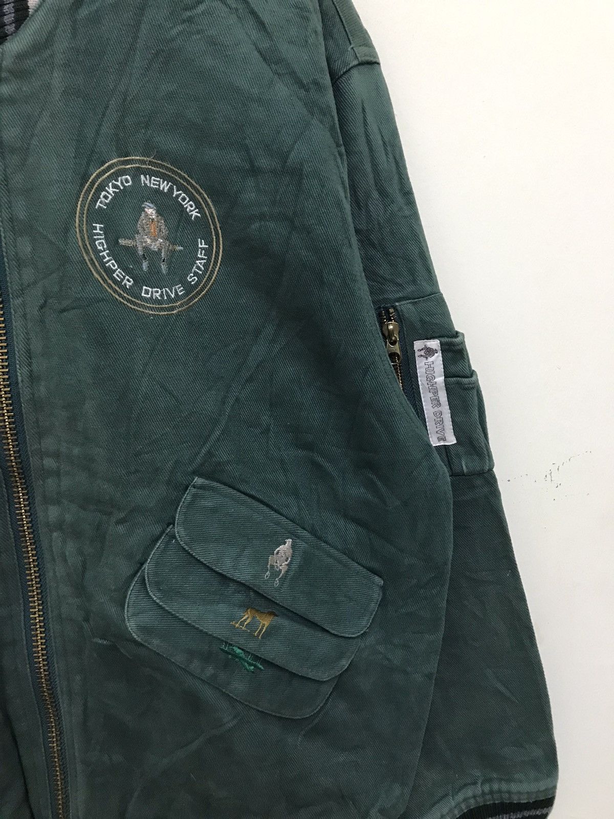 Japanese Brand Vintage Japan Highper Drive Bomber Jacket Size US M / EU 48-50 / 2 - 8 Thumbnail