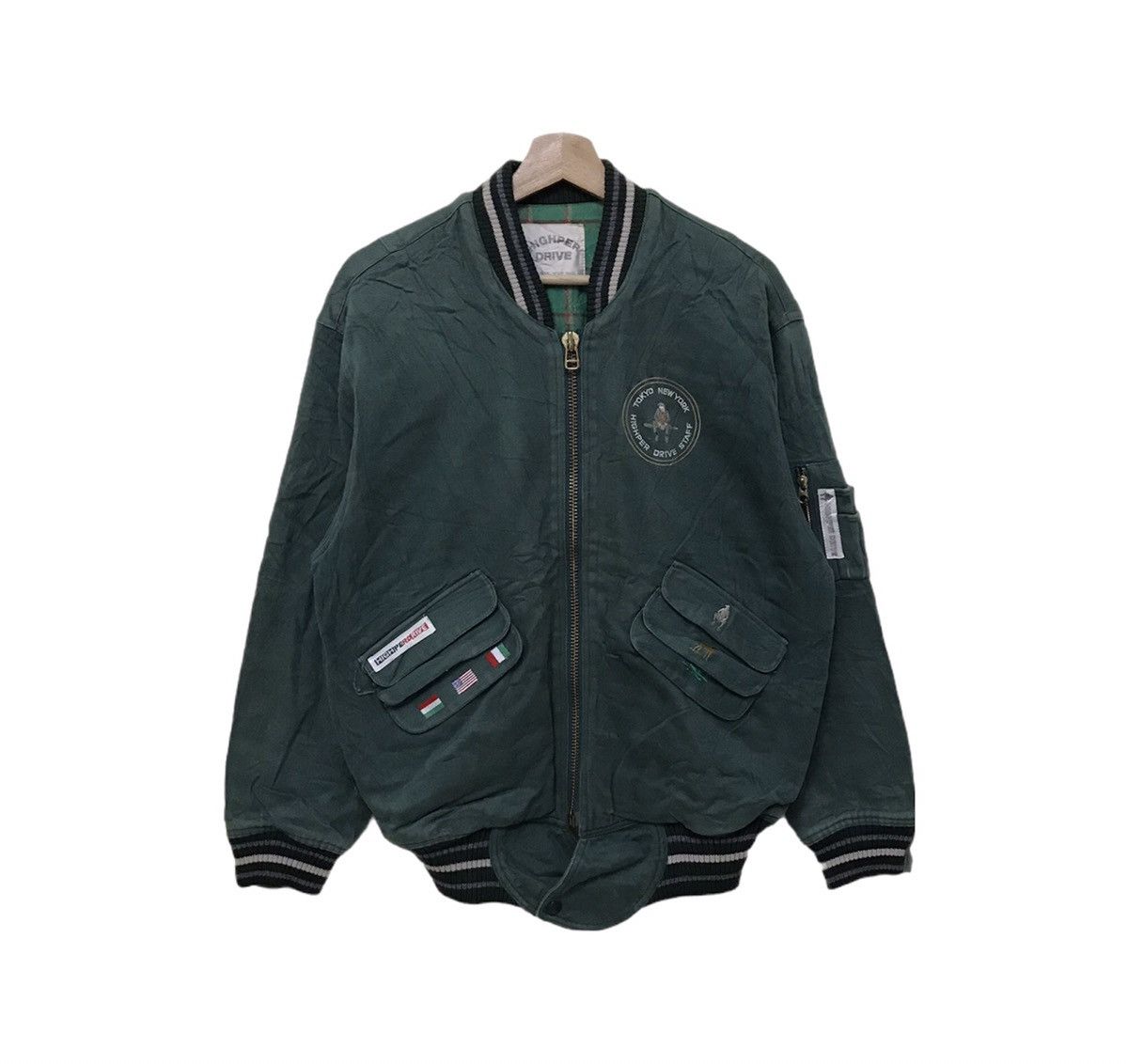 Japanese Brand Vintage Japan Highper Drive Bomber Jacket Size US M / EU 48-50 / 2 - 1 Thumbnail