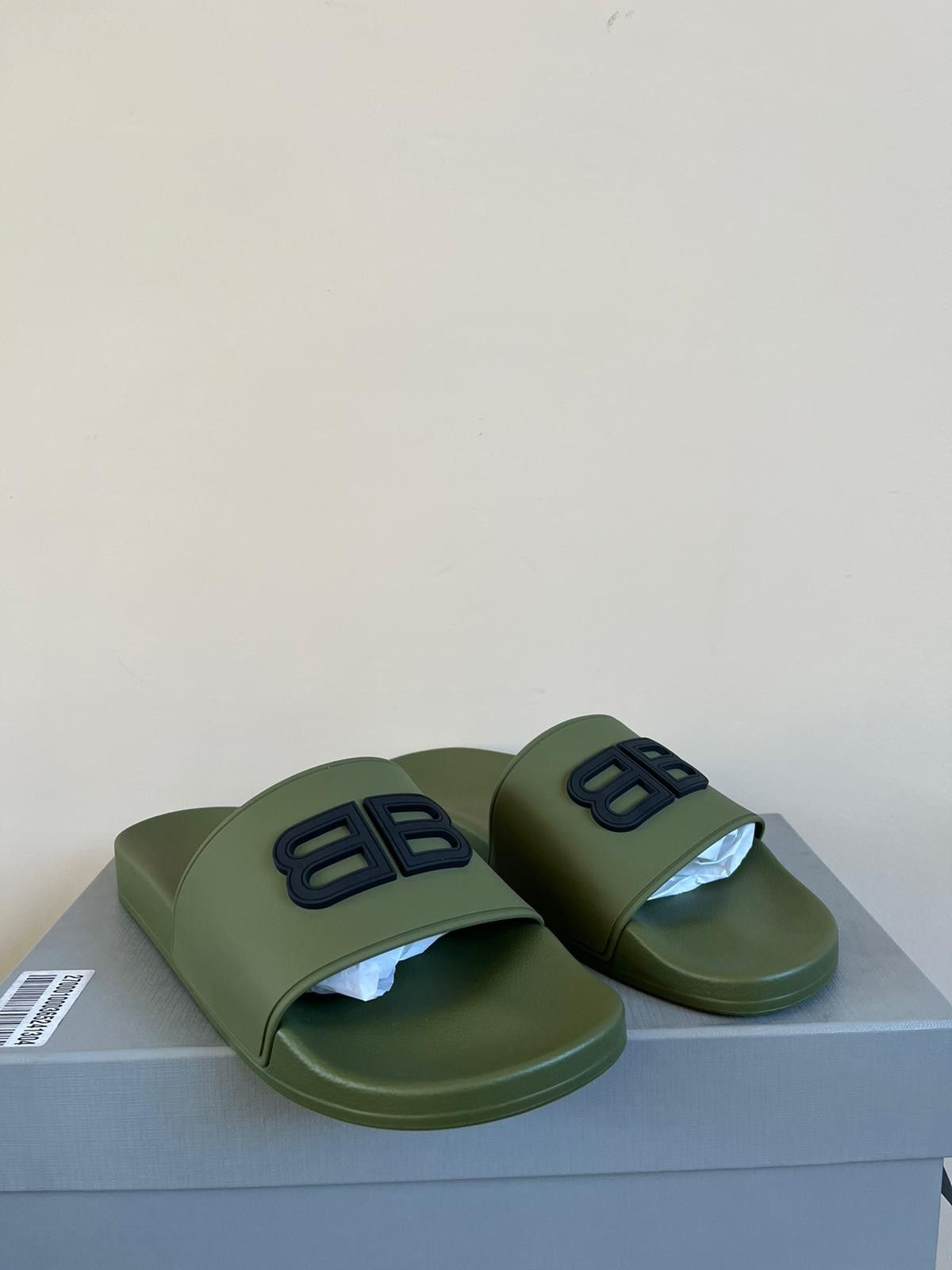Pool Slide BB in Kaki / Black